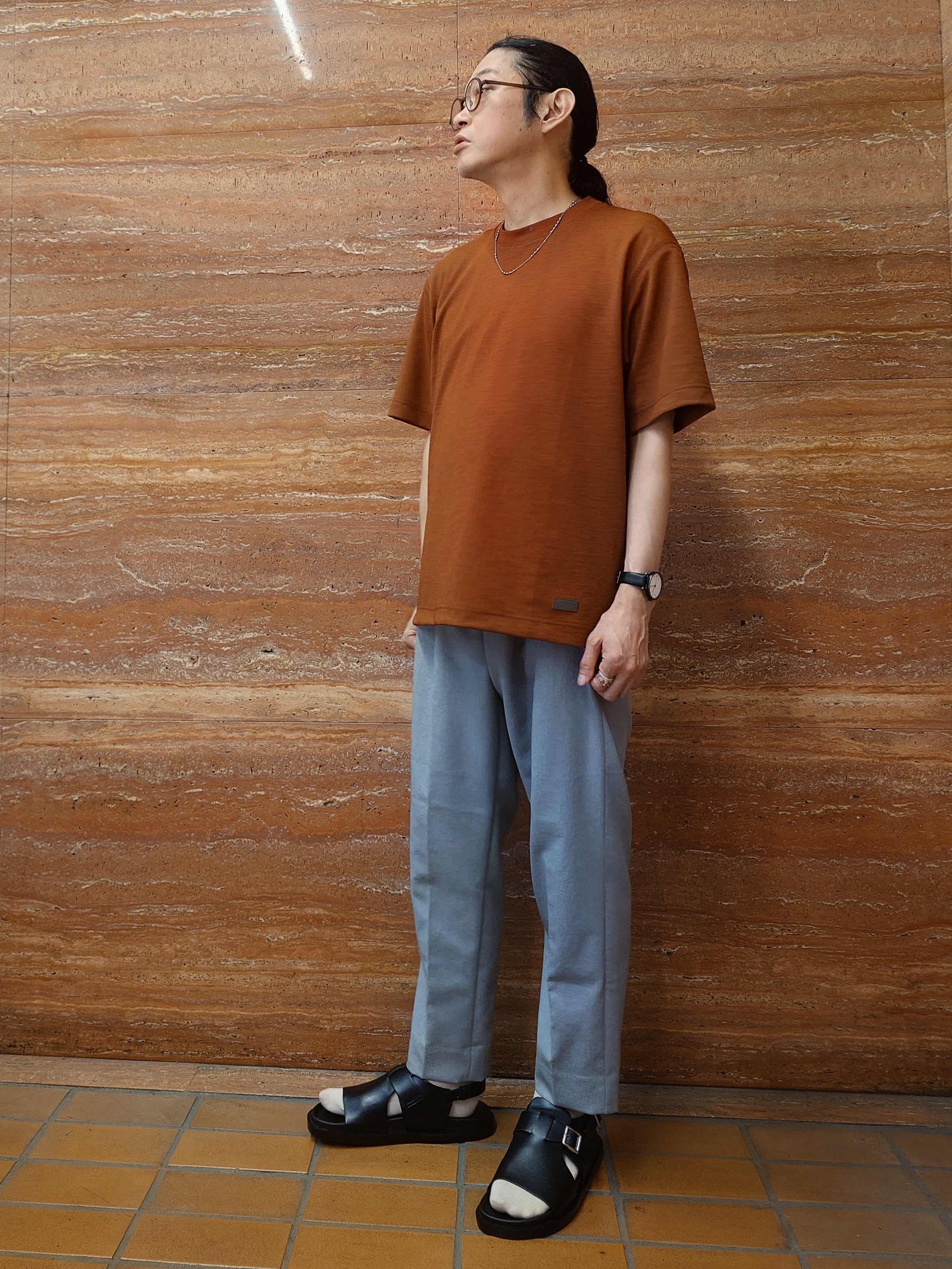 かしげるさんの「TAKEO KIKUCHI｜リネン ライク ポンチ プルオーバー」を使ったコーディネート