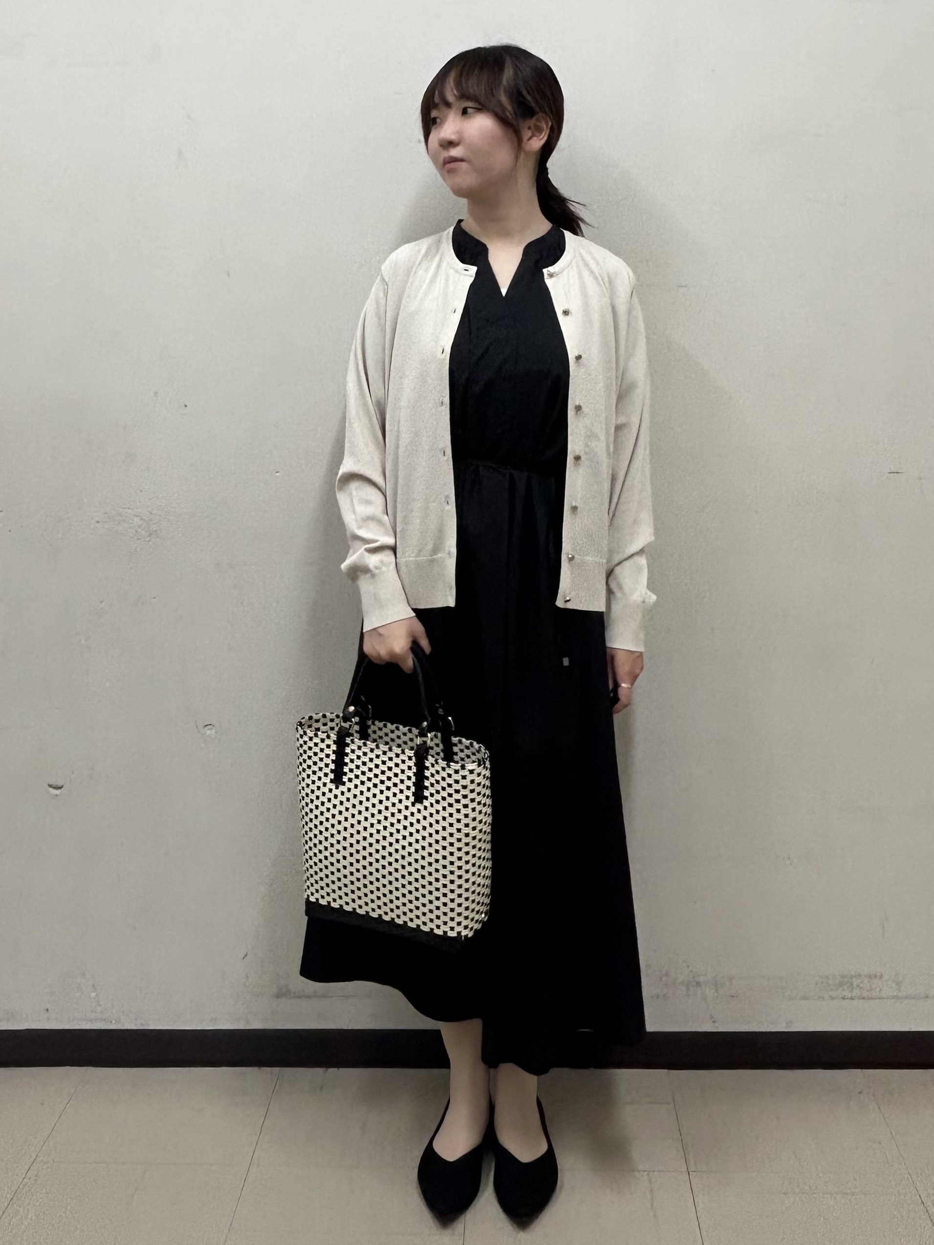 noeさんの「INDIVI｜【撥水／UVカット】ベルト付きワンピース」を使ったコーディネート