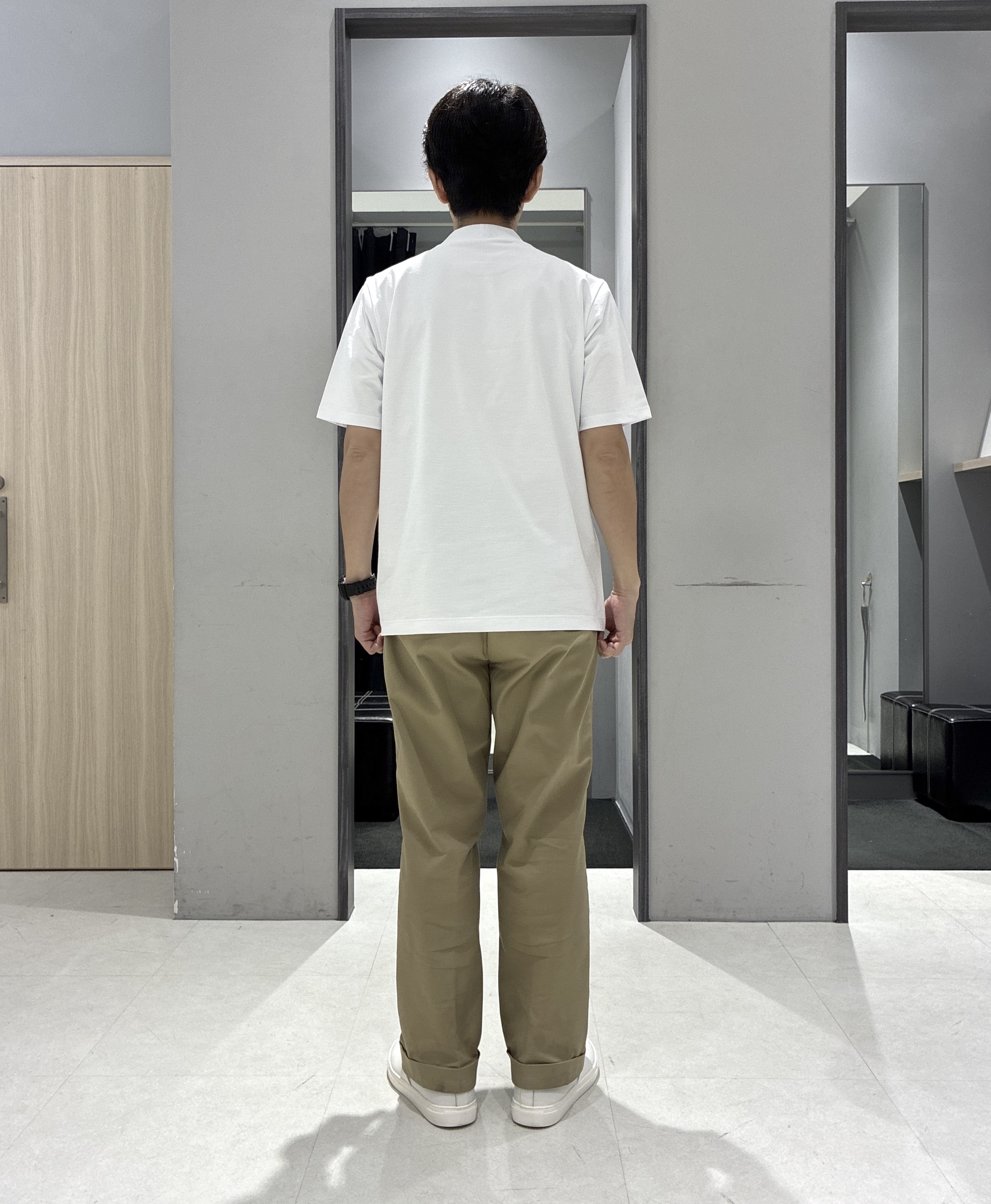 わいずみさんの「TAKEO KIKUCHI｜播州織り 千鳥 半袖シャツ」を使ったコーディネート