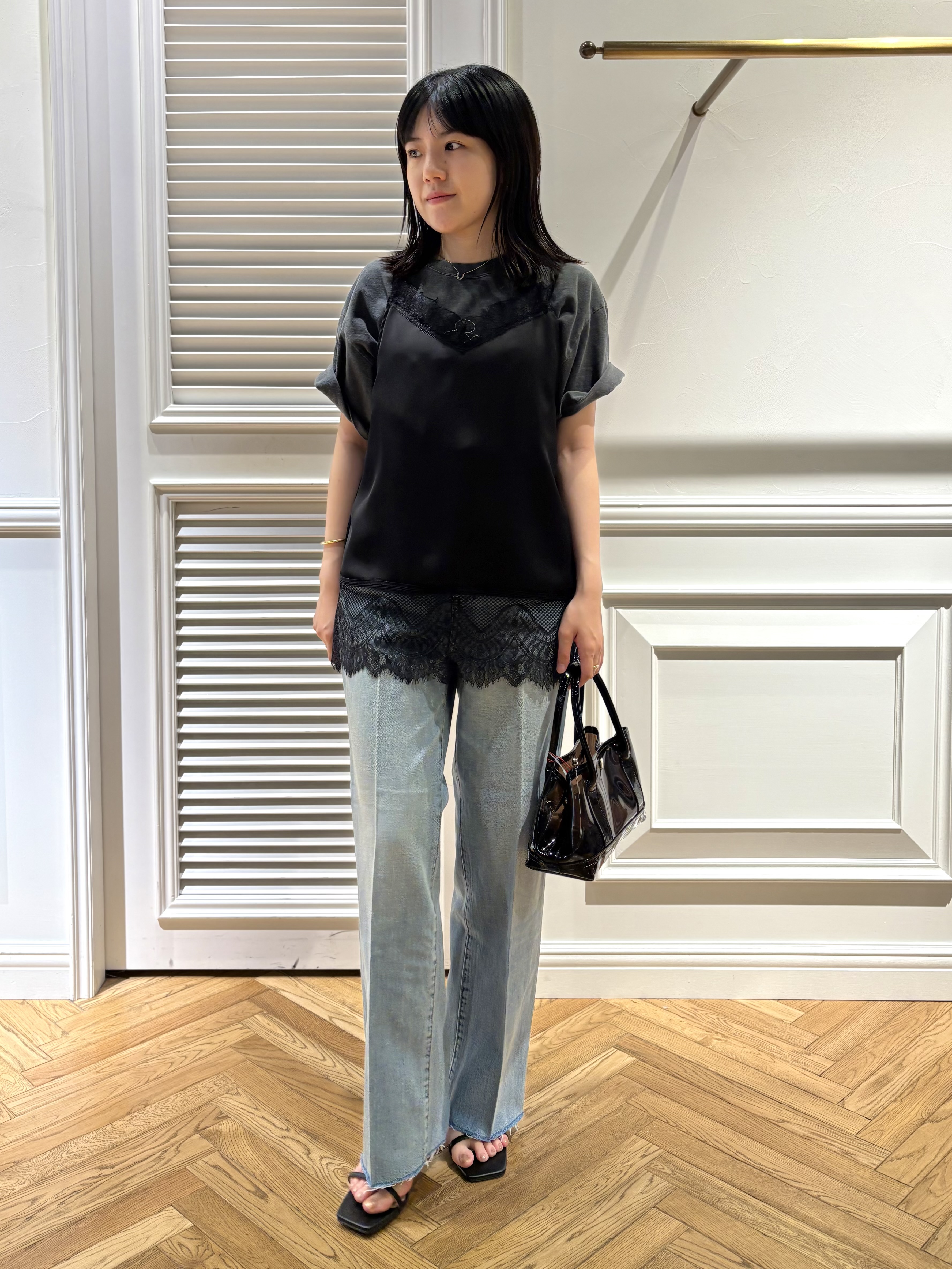 cocoさんの「DRESSTERIOR｜GOOD ROCK SPEED（グッドロックスピード）ドラム ミッキーマウス Tシャツ」を使ったコーディネート