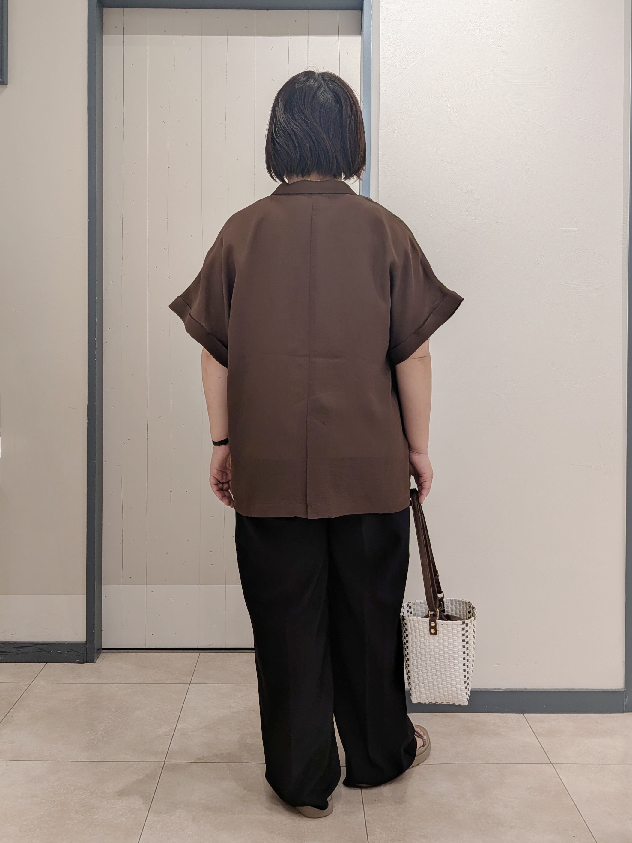 yukikaさんの「grove｜【洗濯機OK・ひんやり/SETUP可】シワになりにくいハーフスリーブジャケット」を使ったコーディネート