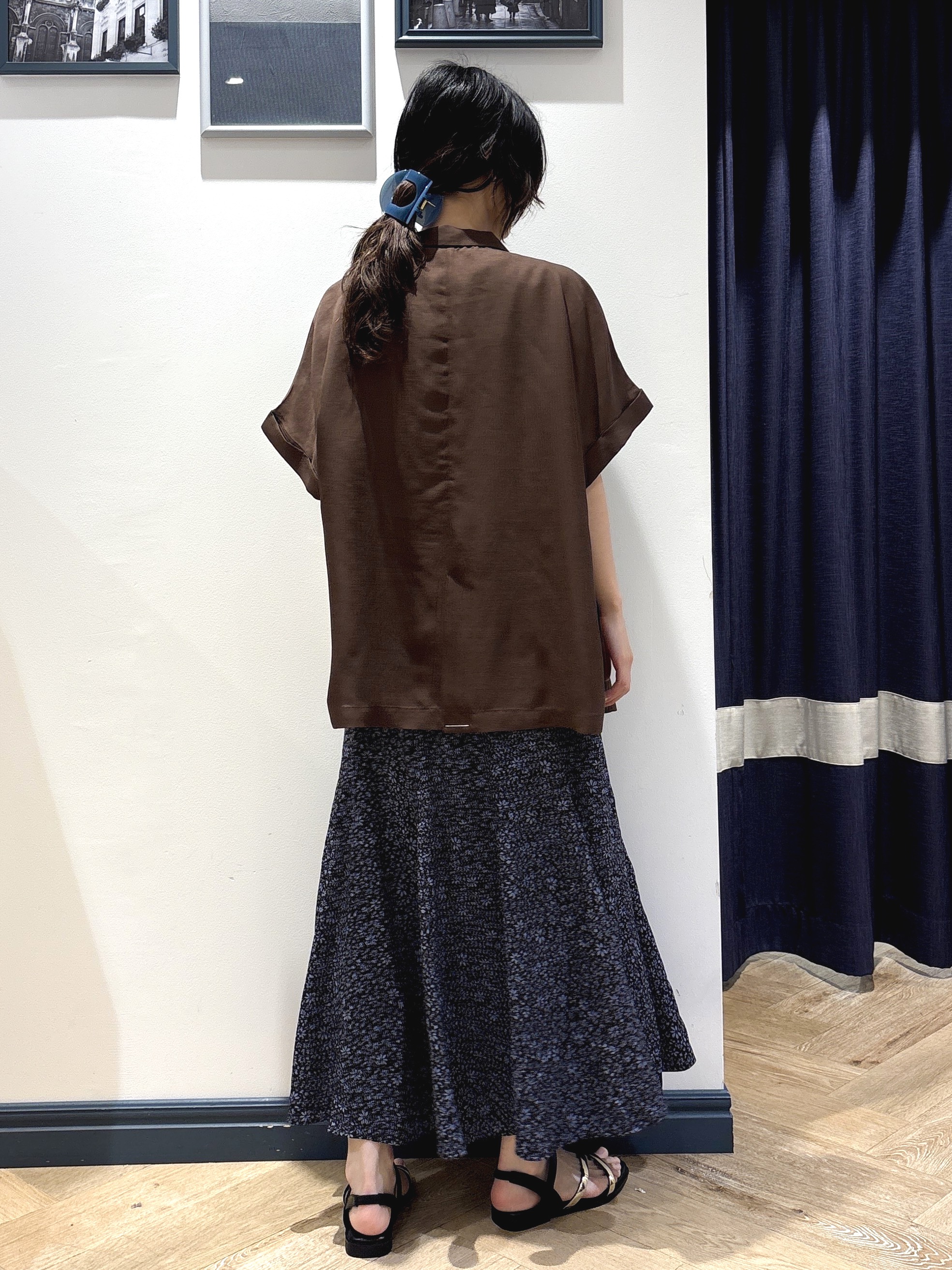 ayakaさんの「grove｜【洗濯機OK・ひんやり/SETUP可】シワになりにくいハーフスリーブジャケット」を使ったコーディネート