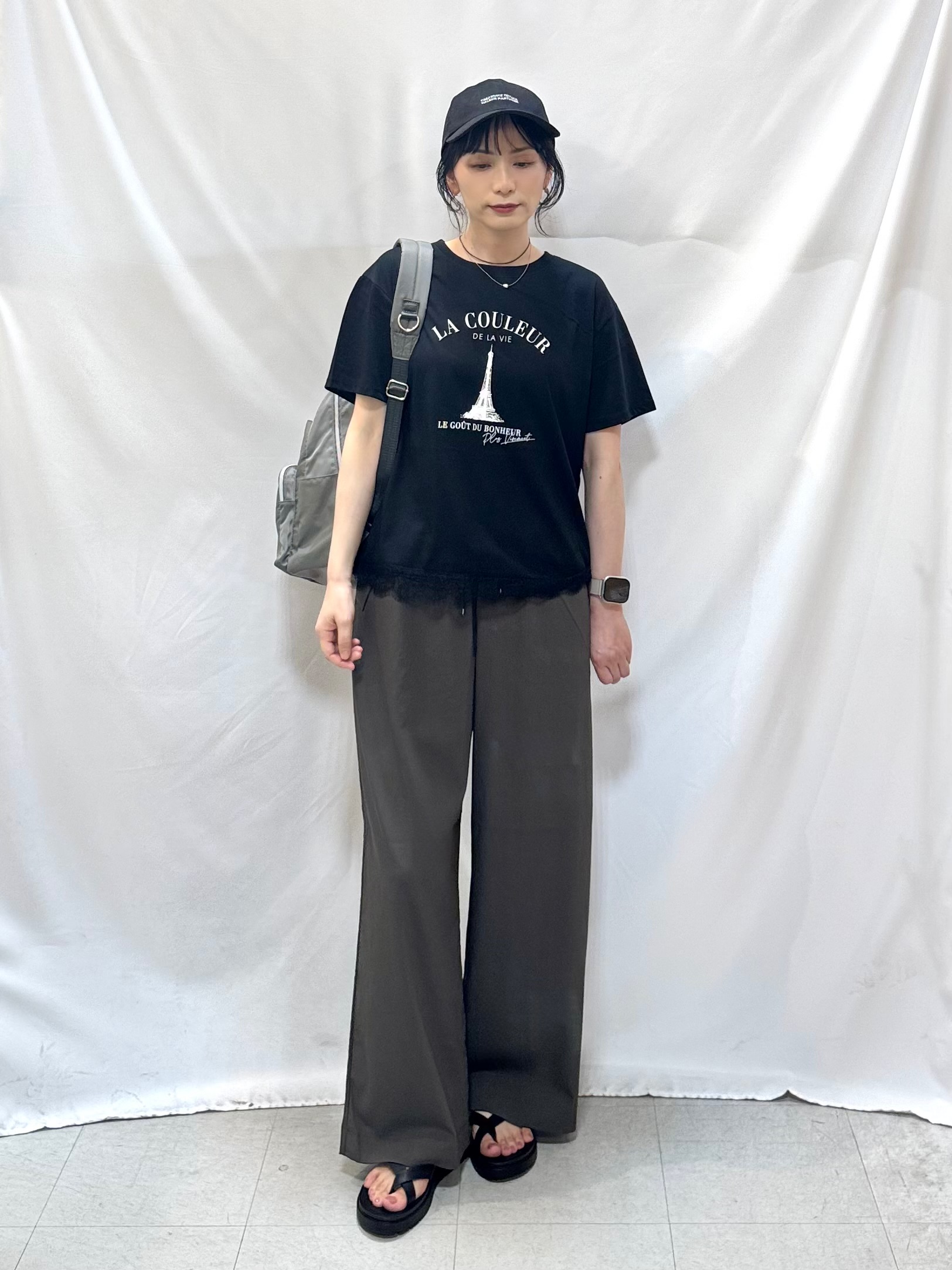 𝐇𝐢𝐫𝐨𝐦𝐢さんの「SHOO･LA･RUE｜【高レビュー/S-LL/洗濯機可/セットアップ可】着丈選べる 軽凛(かろりん) ひんやりフラップイー」を使ったコーディネート