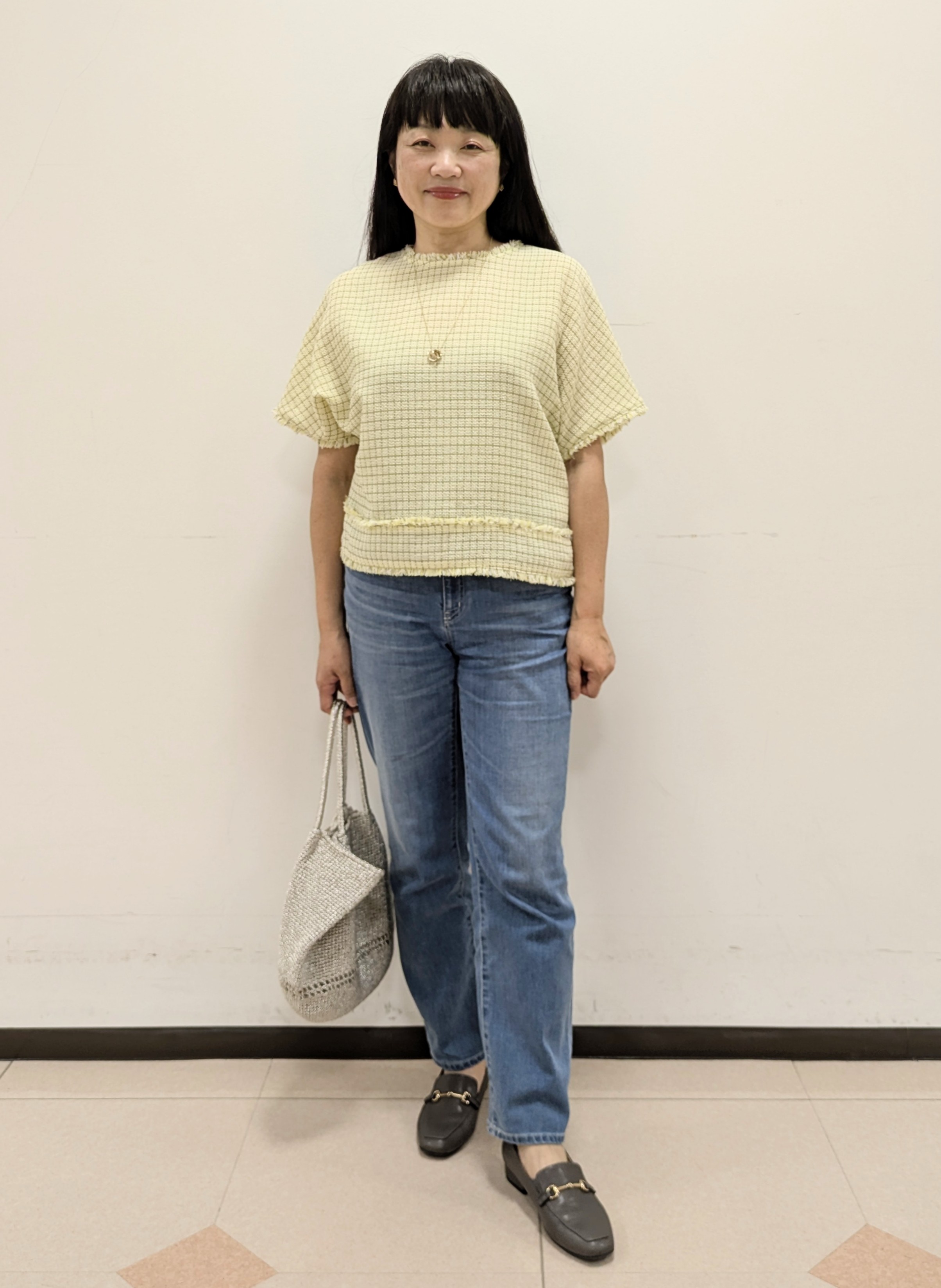 ともさんの「UNTITLED｜ファンシーツイードブラウス」を使ったコーディネート