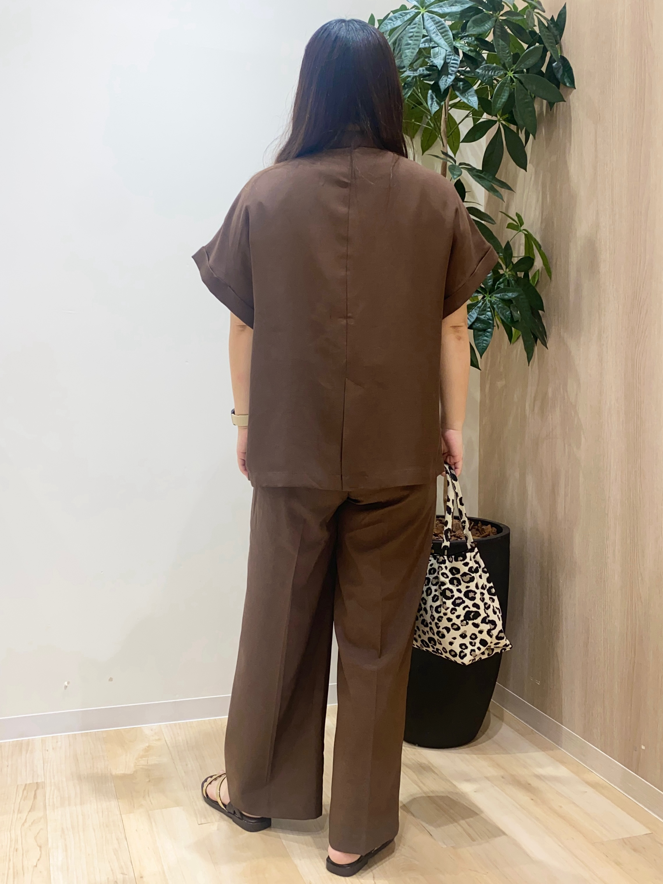 HANAさんの「grove｜【洗濯機OK・ひんやり/SETUP可】シワになりにくいハーフスリーブジャケット」を使ったコーディネート