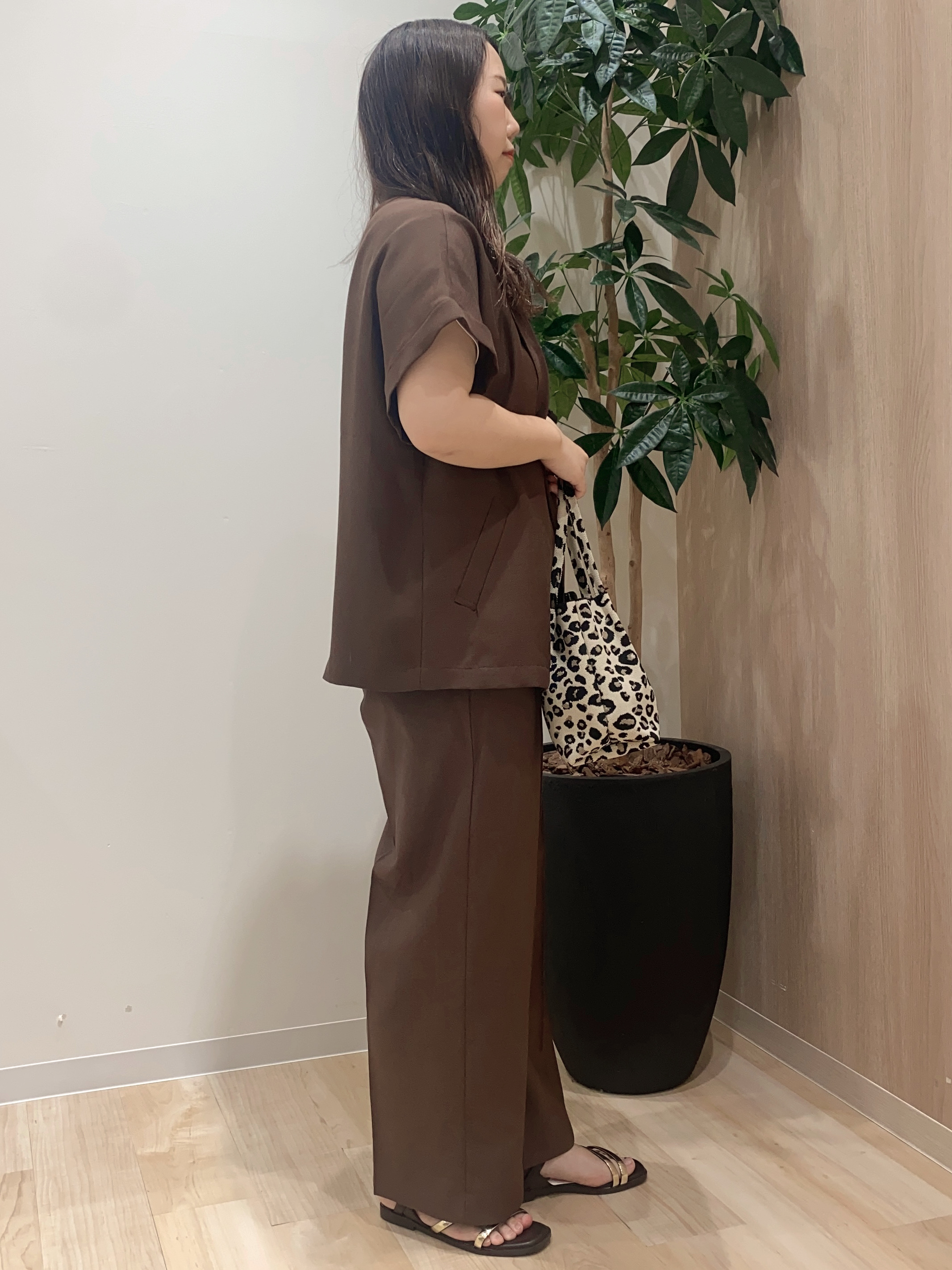 HANAさんの「grove｜【洗濯機OK・ひんやり/SETUP可】シワになりにくいハーフスリーブジャケット」を使ったコーディネート