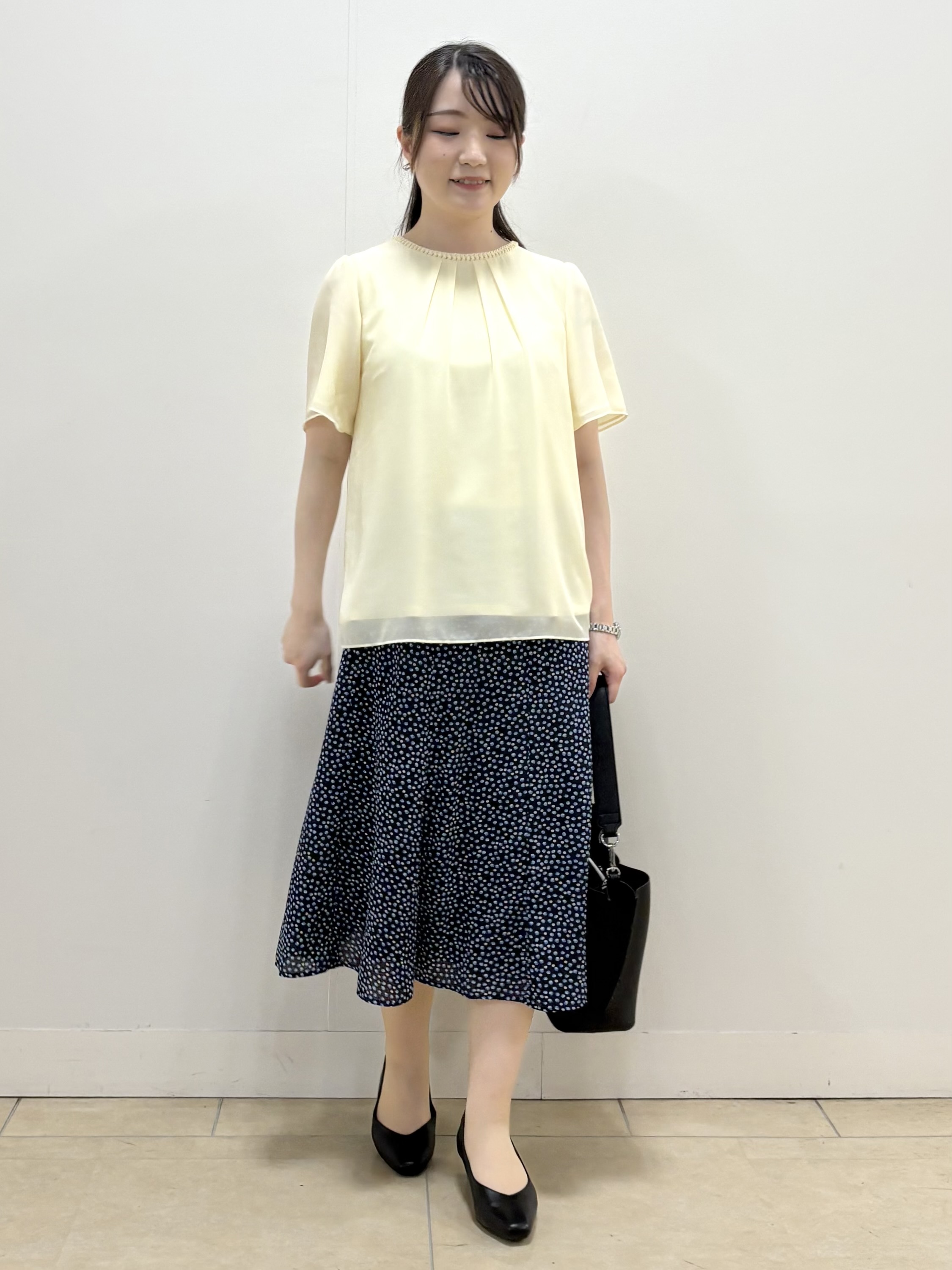 mikiさんの「Reflect｜【S-4Lサイズ/UVカット／接触冷感】シフォンジャージブラウス」を使ったコーディネート