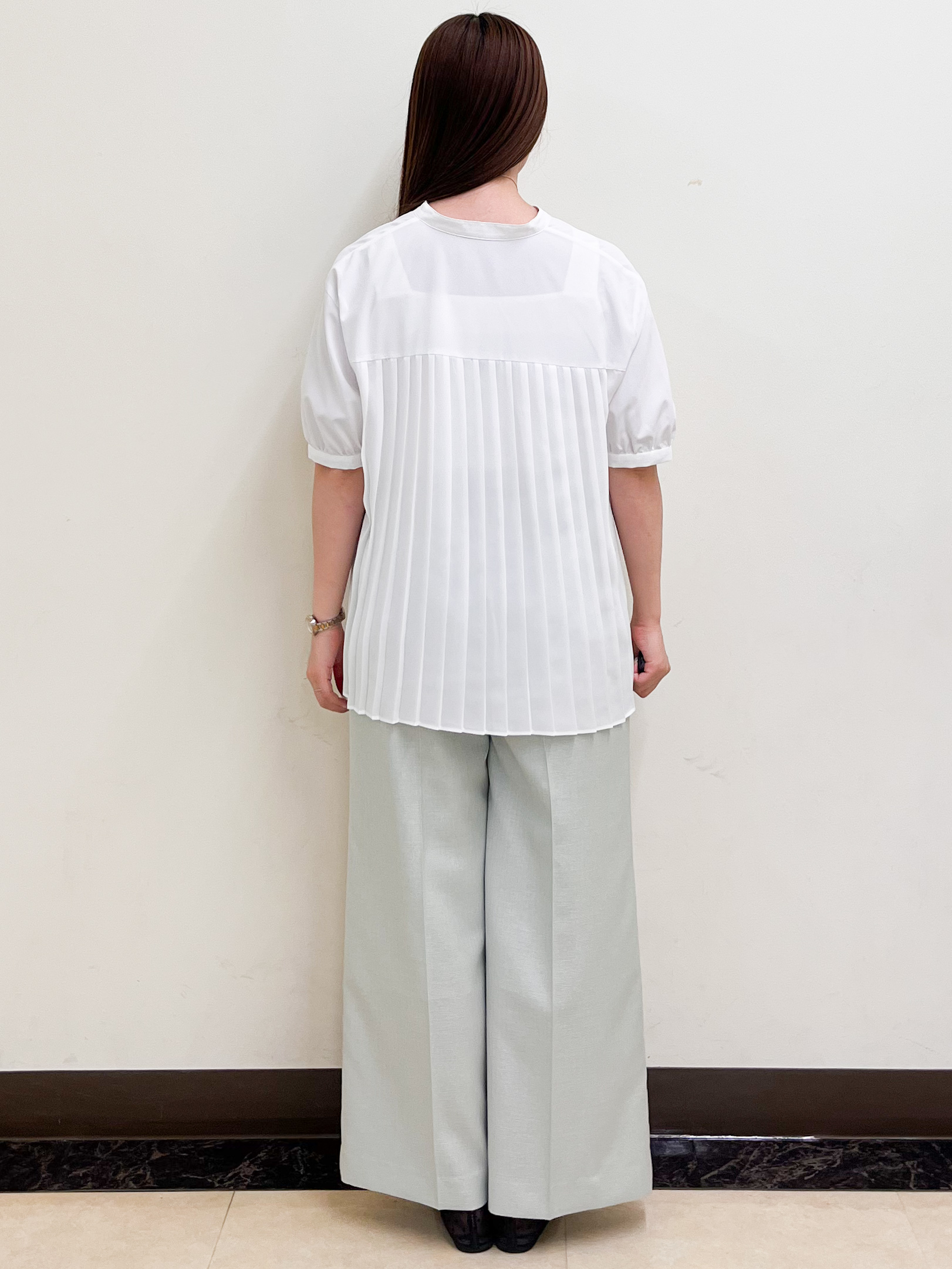 mikikoさんの「Reflect｜【手洗い可】異素材ドッキングブラウス」を使ったコーディネート