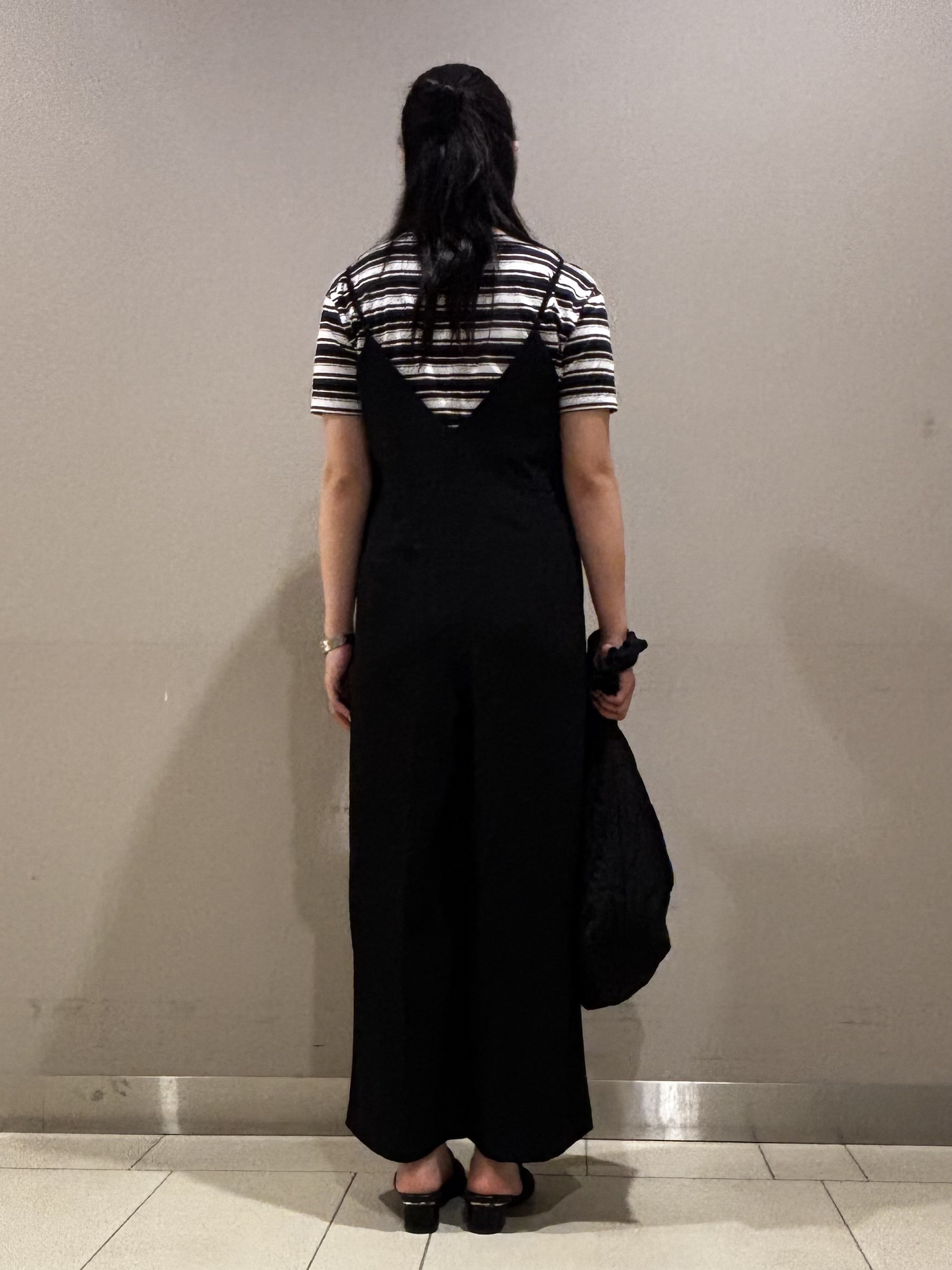 Misakiさんの「INDIVI｜【ゆったり／着映え】ボーダーリラクシーTシャツ」を使ったコーディネート
