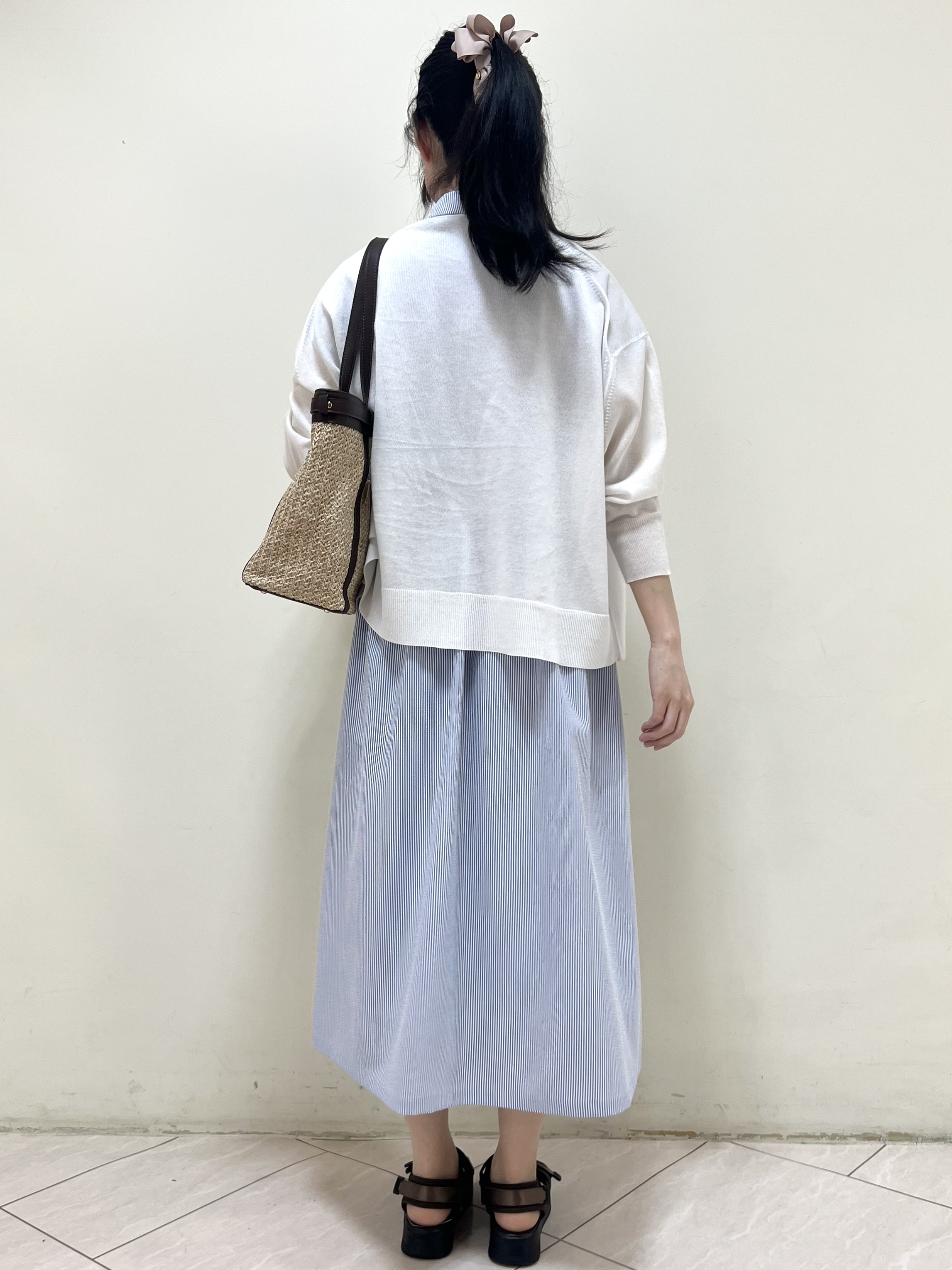 yanaさんの「Reflect｜【冷房対策に◎】すっきり見え着流しカーディガン」を使ったコーディネート