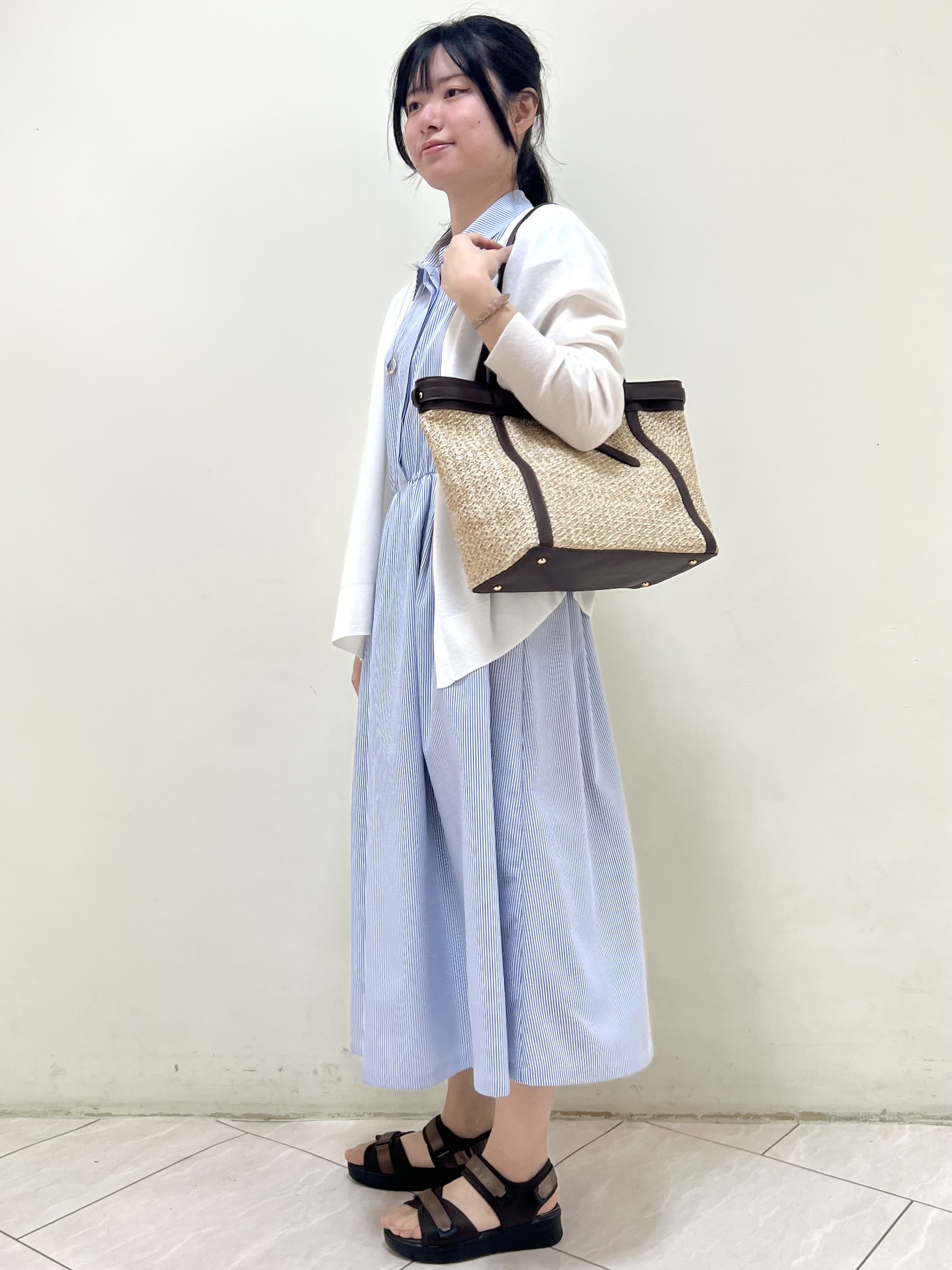 yanaさんの「Reflect｜【冷房対策に◎】すっきり見え着流しカーディガン」を使ったコーディネート