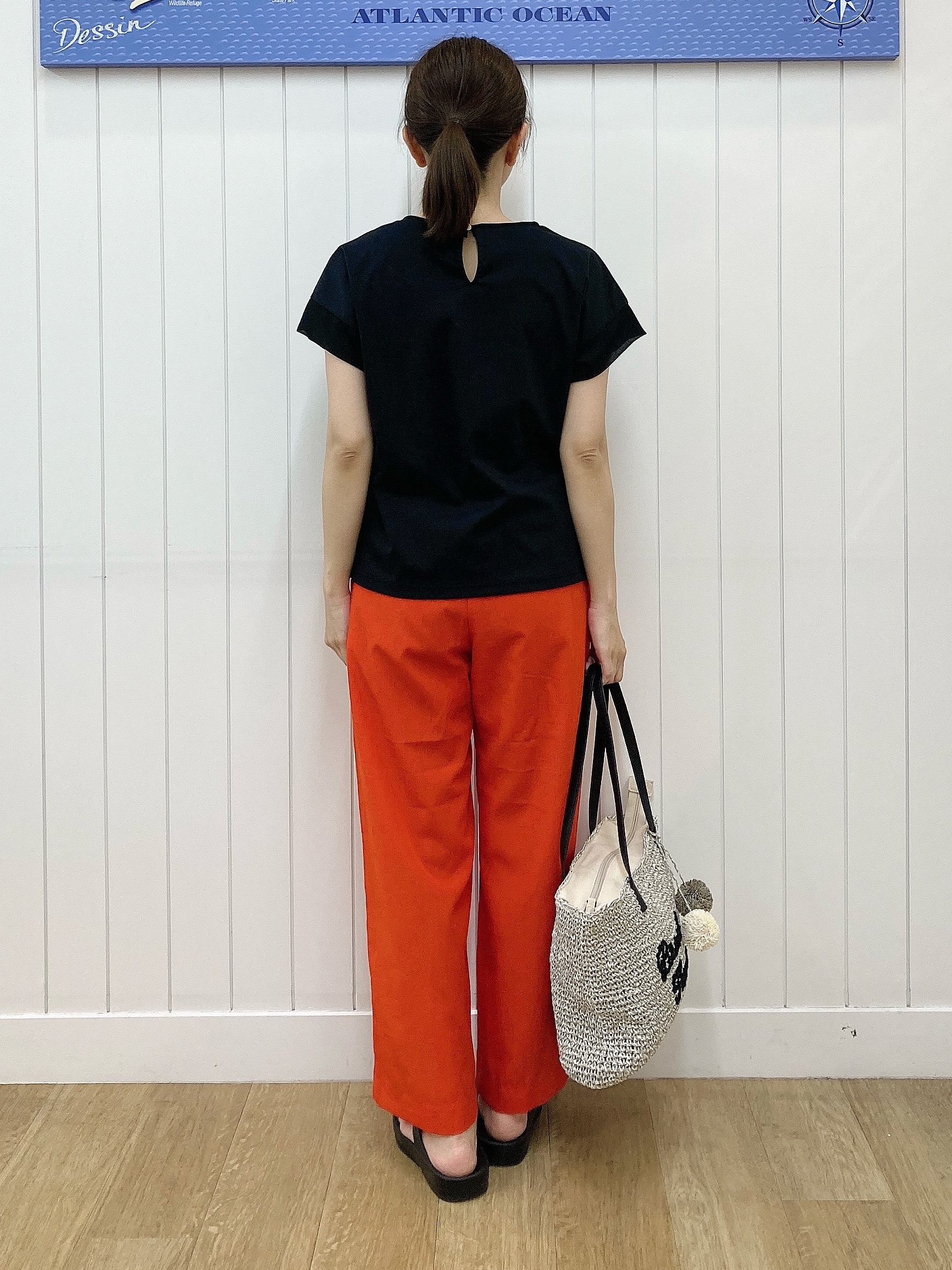 yoshiさんの「Dessin｜【UVカット/接触冷感】美光沢カットソー」を使ったコーディネート
