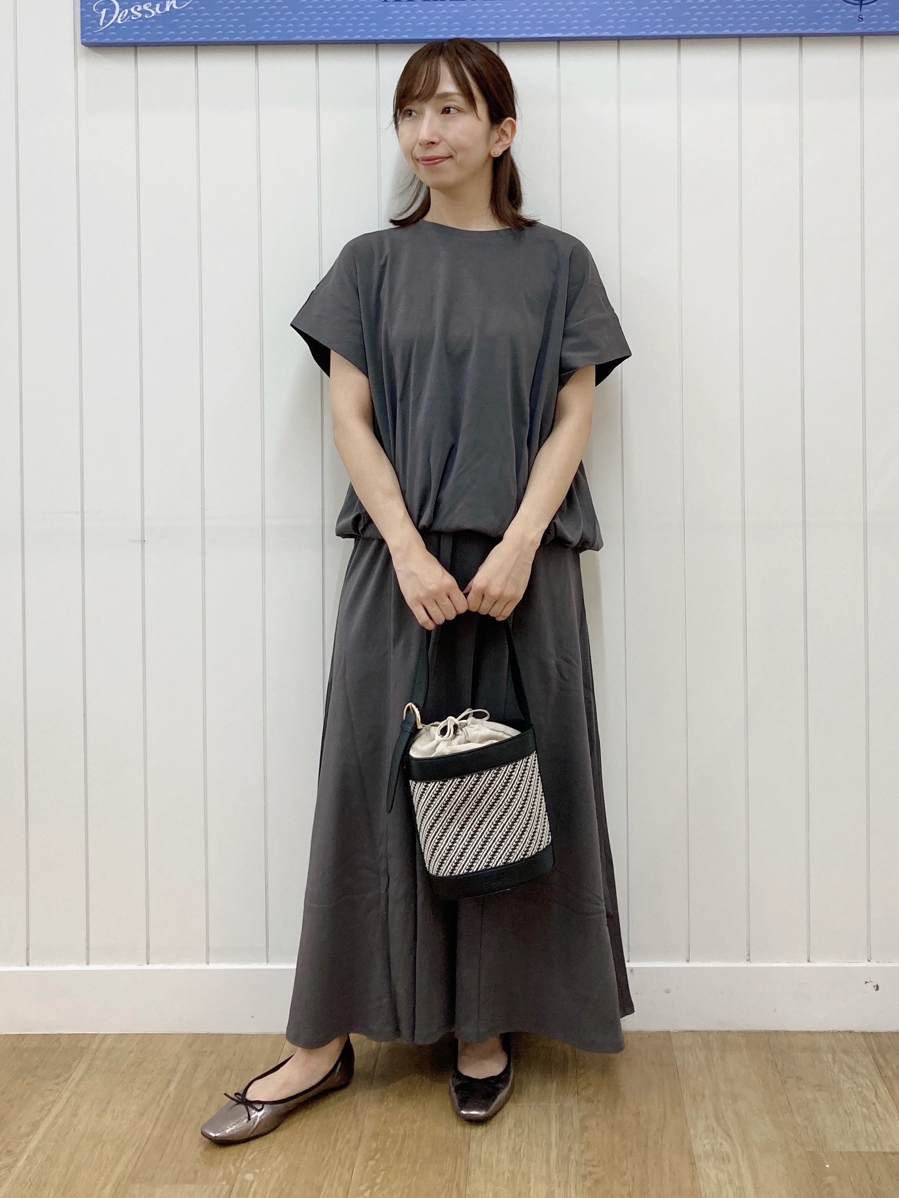 yoshiさんの「Dessin｜【2点セット/汗シミ防止】ミニ裏毛セットアップ」を使ったコーディネート