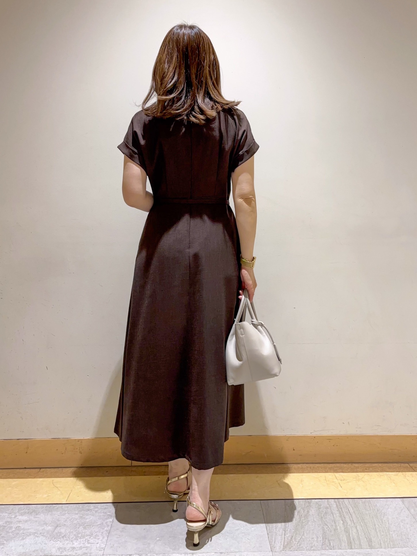 sattoさんの「UNTITLED｜【接触冷感/UVカット/イージーケア】テーラードカラーワンピース」を使ったコーディネート