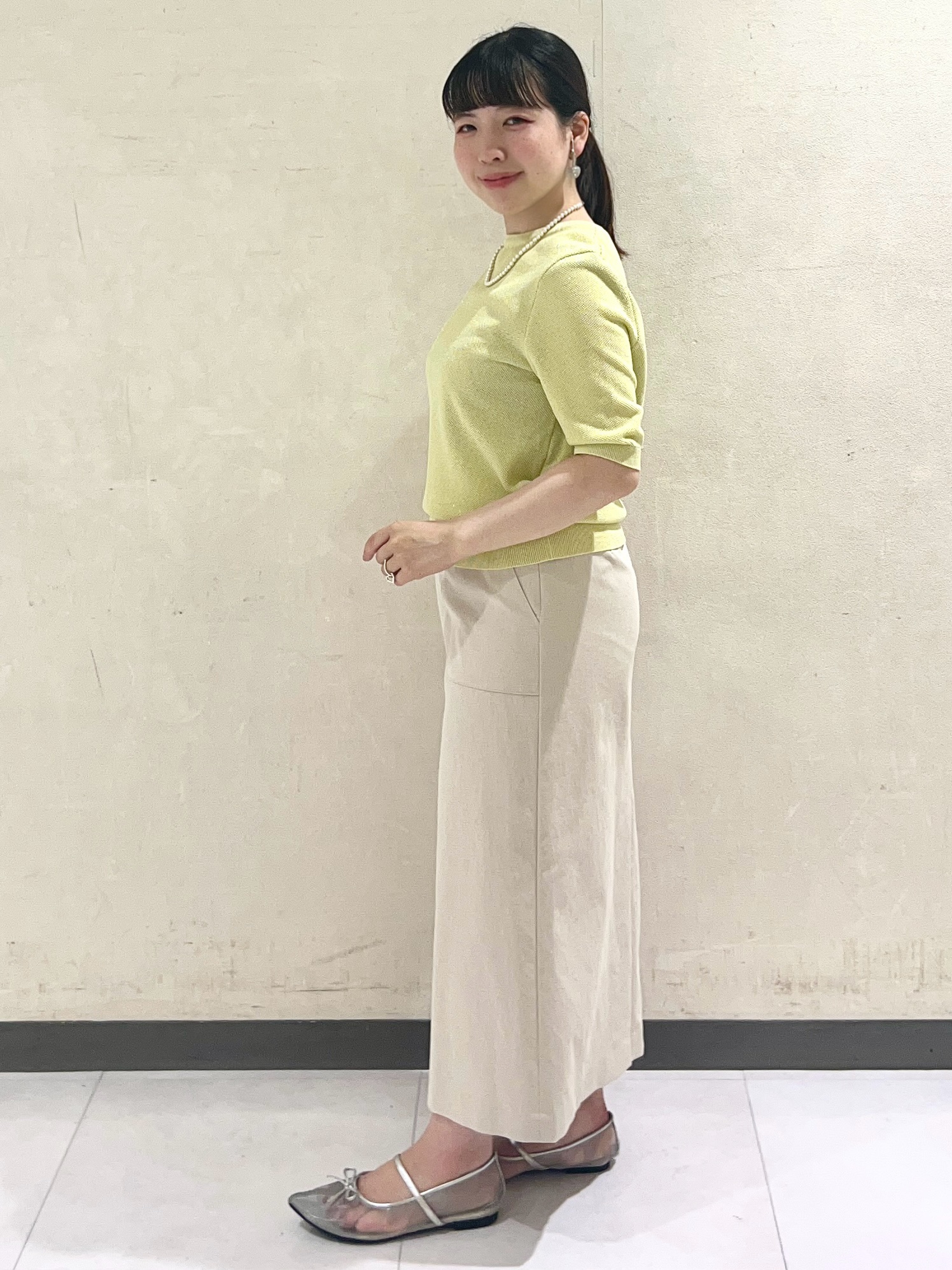 Mitsukiさんの「UNTITLED｜【アンサンブル可】ラメ混クルーネックプルオーバー」を使ったコーディネート