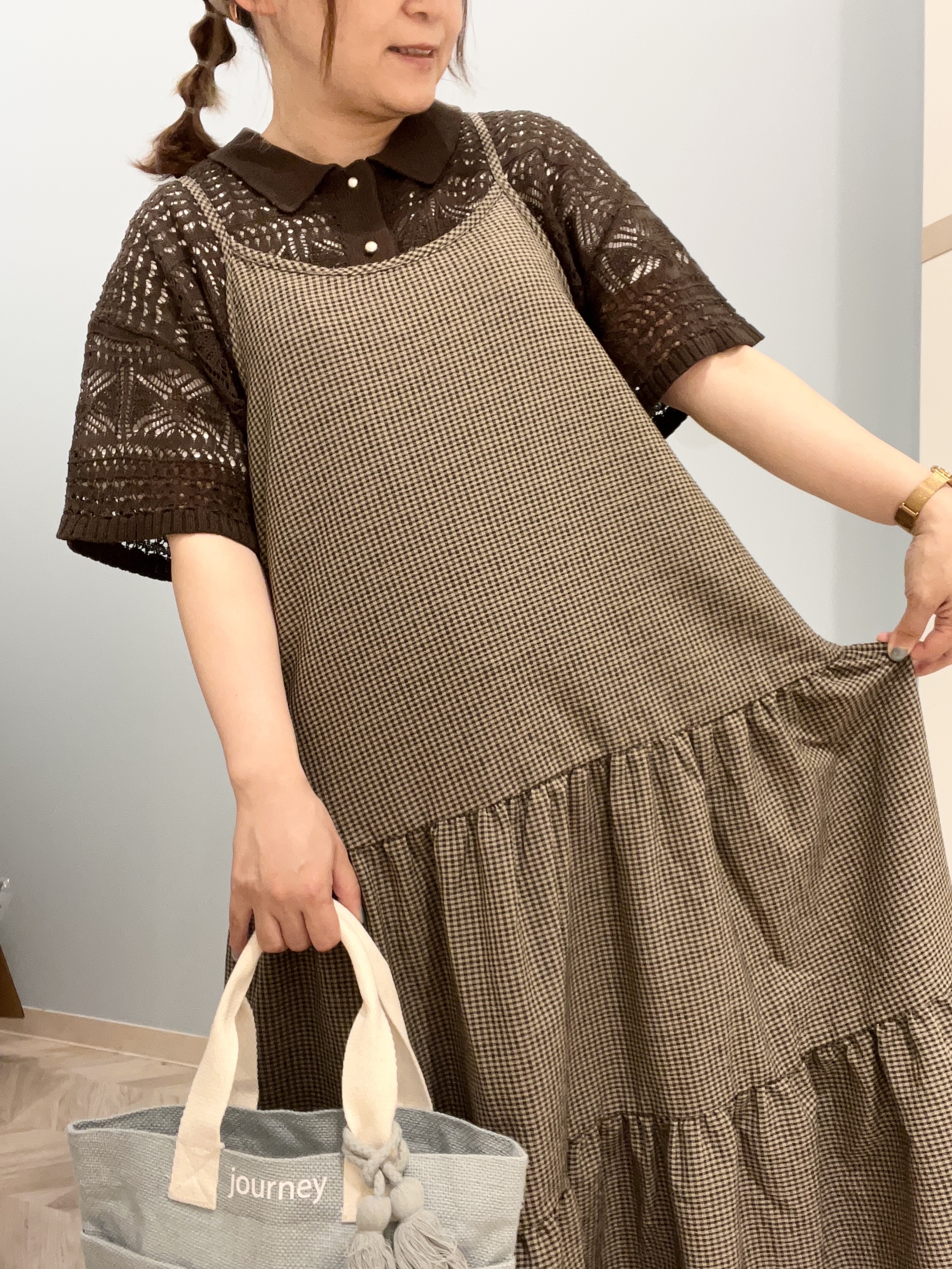 kitaさんの「SHOO･LA･RUE｜レースニットカーディガン」を使ったコーディネート