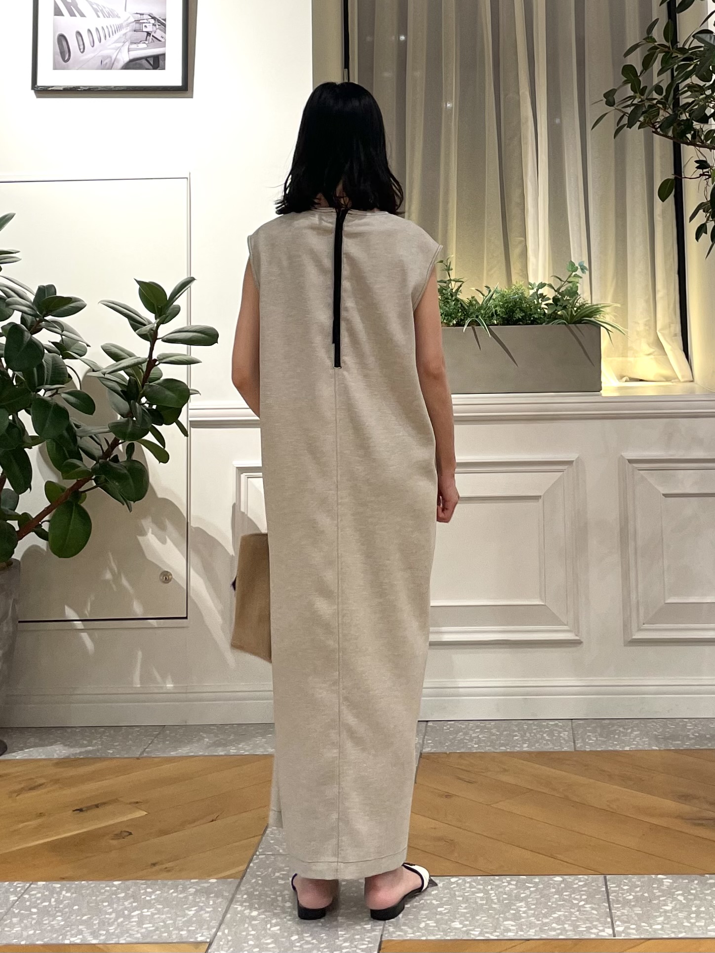 Lilyさんの「DRESSTERIOR｜【セットアップ可/UVカット/接触冷感/吸水速乾】ウォッシャブル Iラインワンピース」を使ったコーディネート