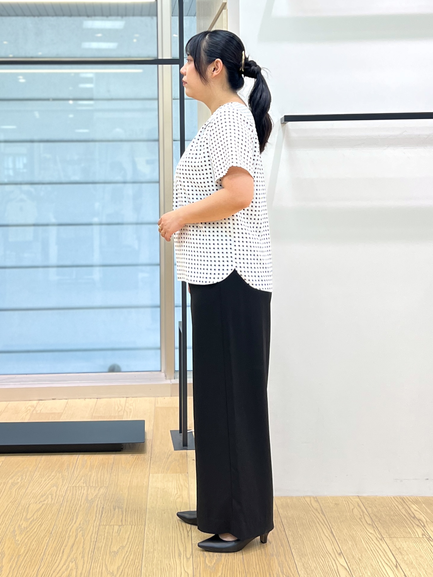shimaさんの「INDIVI｜【接触冷感／透湿／着る日傘】ノーカラージャケット」を使ったコーディネート