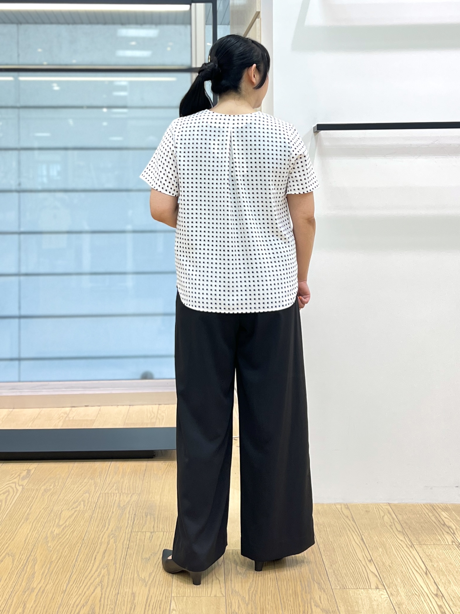 shimaさんの「INDIVI｜【接触冷感／透湿／着る日傘】ノーカラージャケット」を使ったコーディネート
