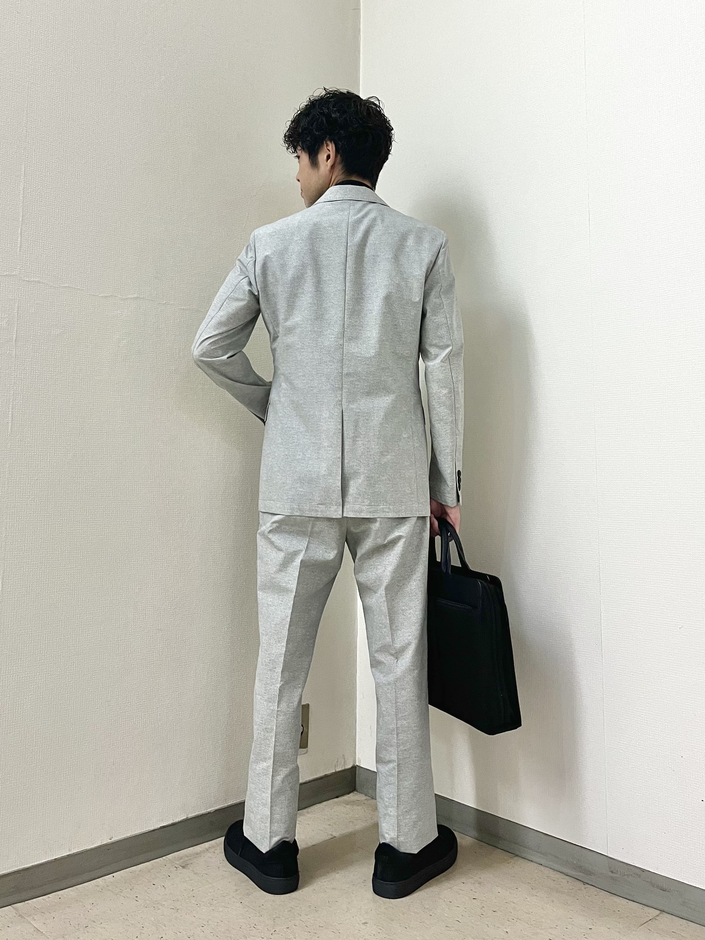 URAさんの「TAKEO KIKUCHI｜【抗菌防臭】COOL DOTS（R）ドビープリント ジャケット」を使ったコーディネート
