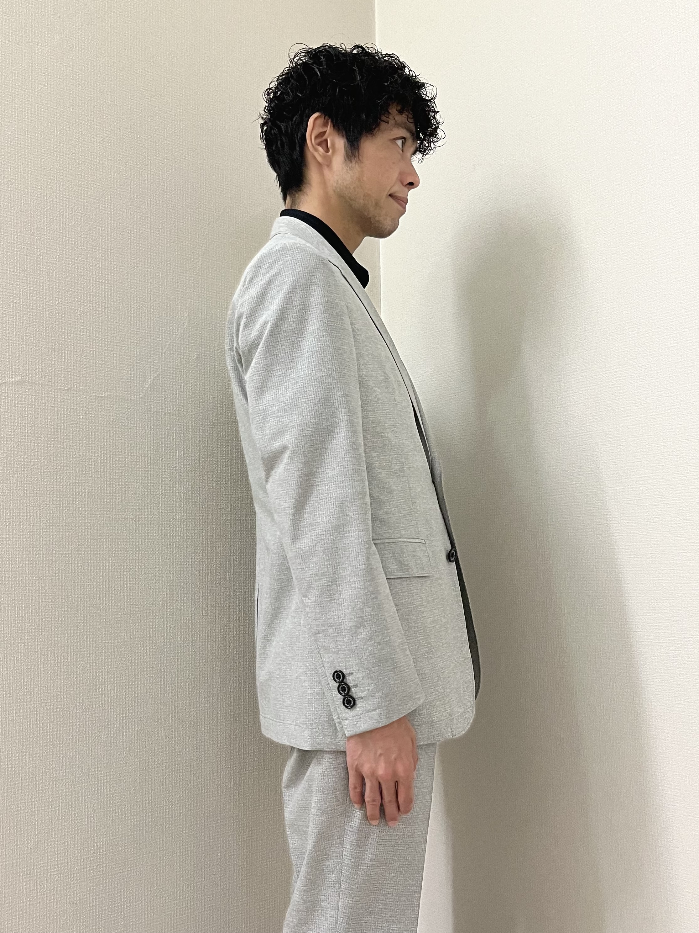 URAさんの「TAKEO KIKUCHI｜【抗菌防臭】COOL DOTS（R）ドビープリント ジャケット」を使ったコーディネート
