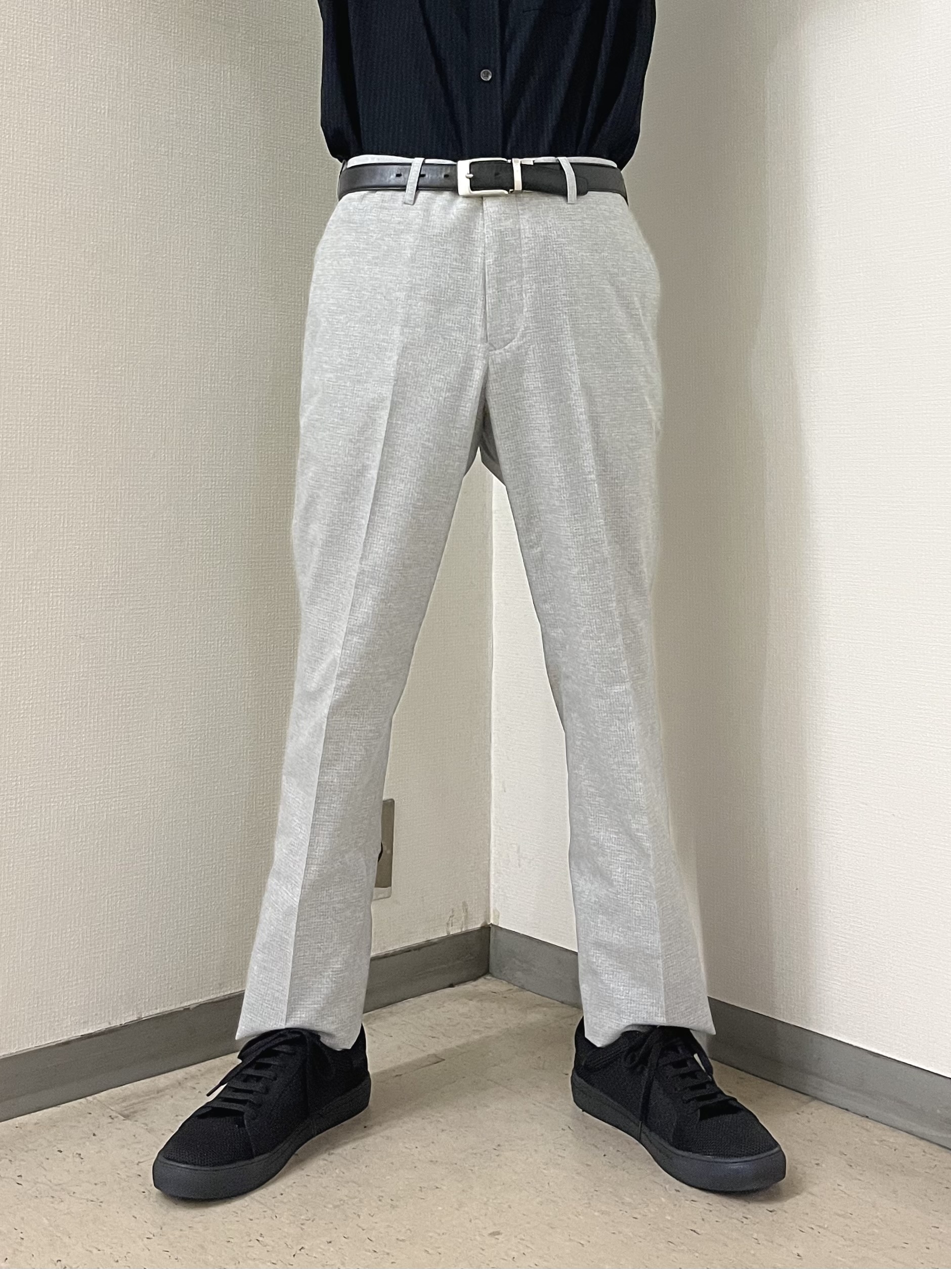 URAさんの「TAKEO KIKUCHI｜【接触冷感】ジャージストライプ シャツ」を使ったコーディネート