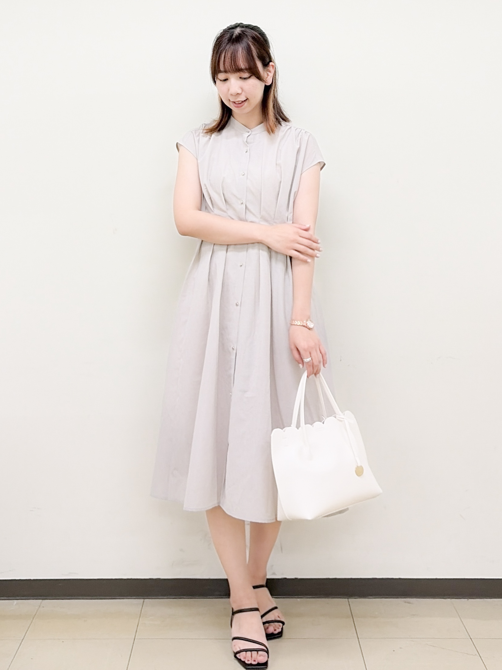 yurinaさんの「index｜《再入荷》ダブルブレストテーラードジャケット【接触冷感／吸水速乾／イージーアイロン／防シワ／洗濯機O」を使ったコーディネート
