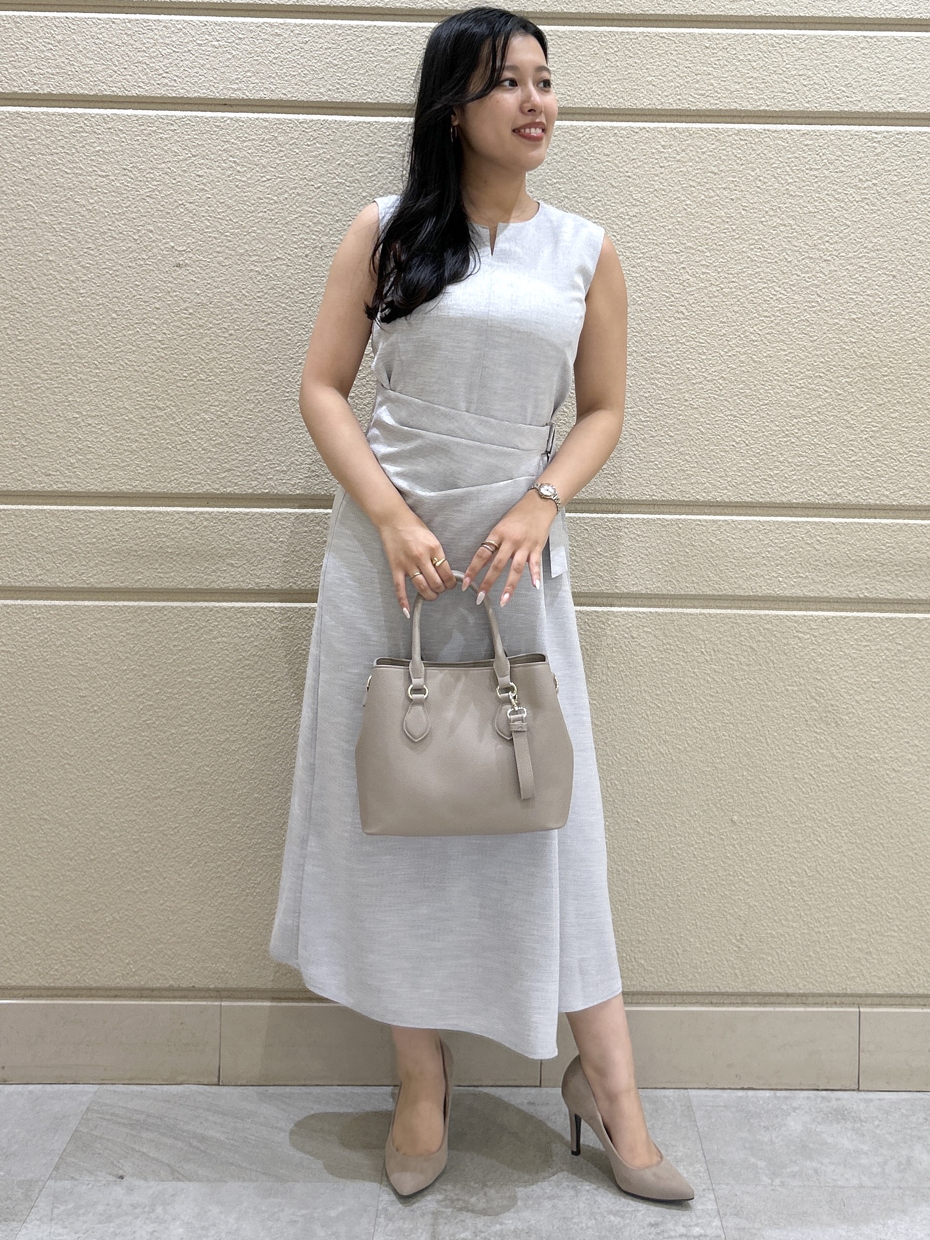 Momokaさんの「COUP DE CHANCE｜【日本製】 ラップデザインワンピース」を使ったコーディネート