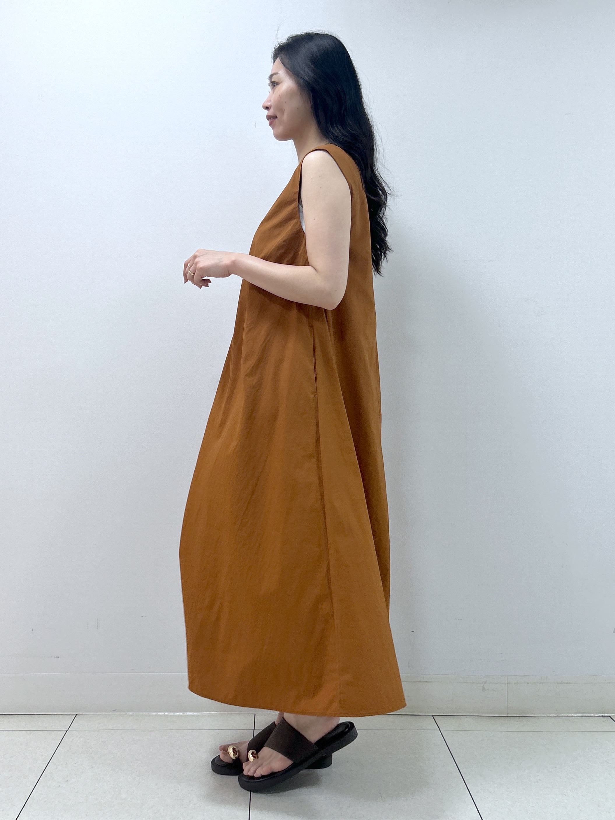 Kaiさんの「Dessin｜【撥水】Aラインナイロンワンピース」を使ったコーディネート
