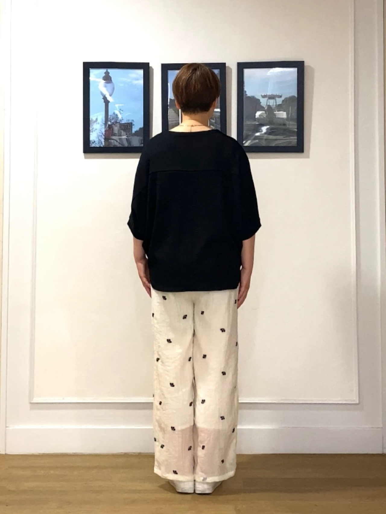 Hiroさんの「Dessin｜シュリンクジャージ カットソー」を使ったコーディネート