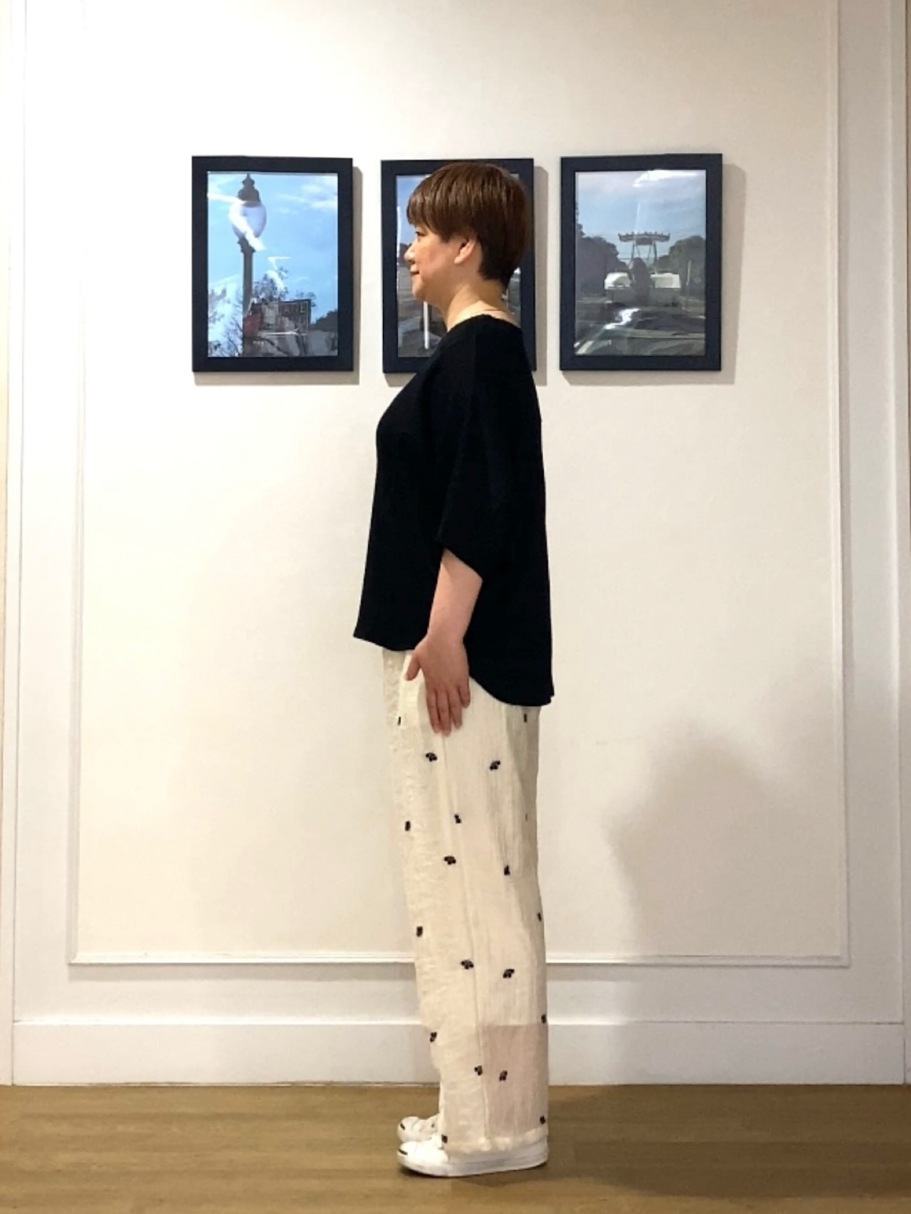 Hiroさんの「Dessin｜シュリンクジャージ カットソー」を使ったコーディネート