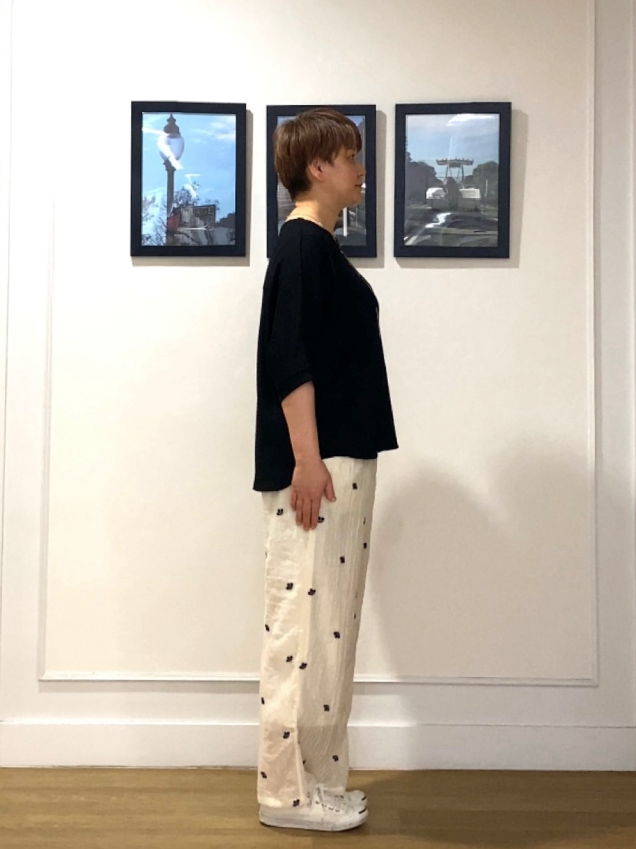 Hiroさんの「Dessin｜シュリンクジャージ カットソー」を使ったコーディネート