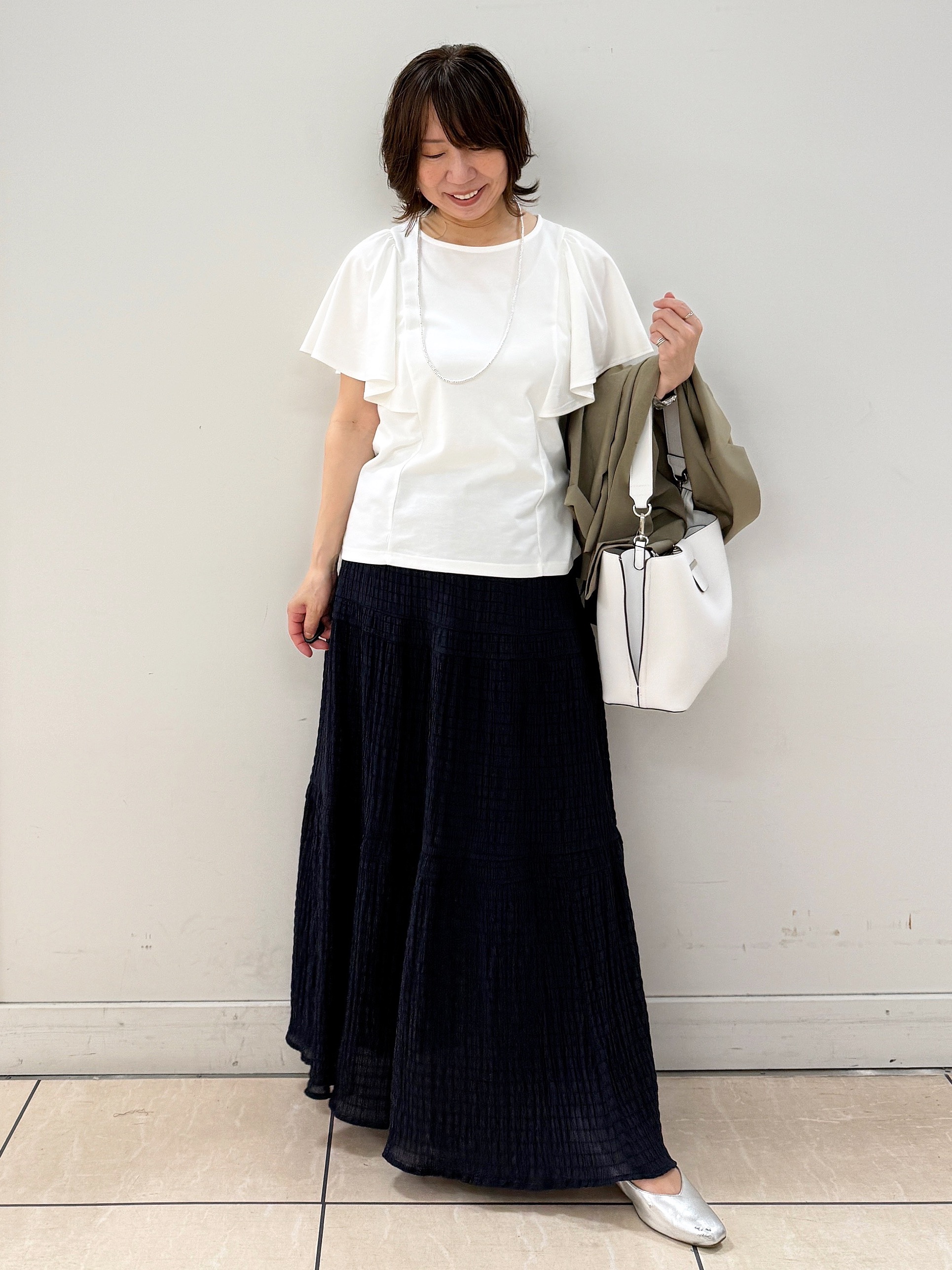 KIKIさんの「Reflect｜【SS-4Lサイズ／接触冷感／シワになりにくい】リラクシーテーラードジャケット」を使ったコーディネート
