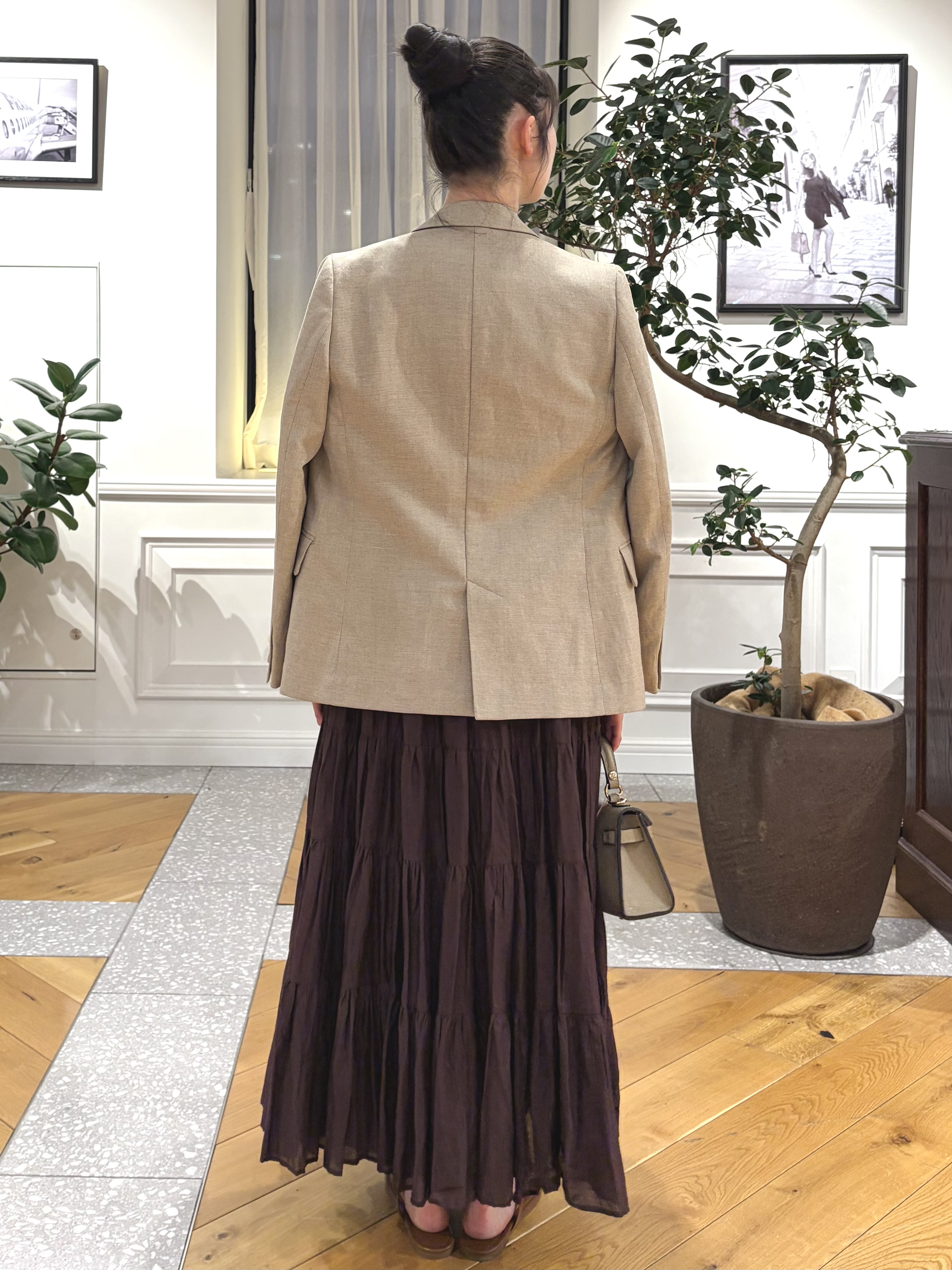 pupiさんの「DRESSTERIOR｜【セットアップ可】リネンブレンドダブルブレストジャケット」を使ったコーディネート