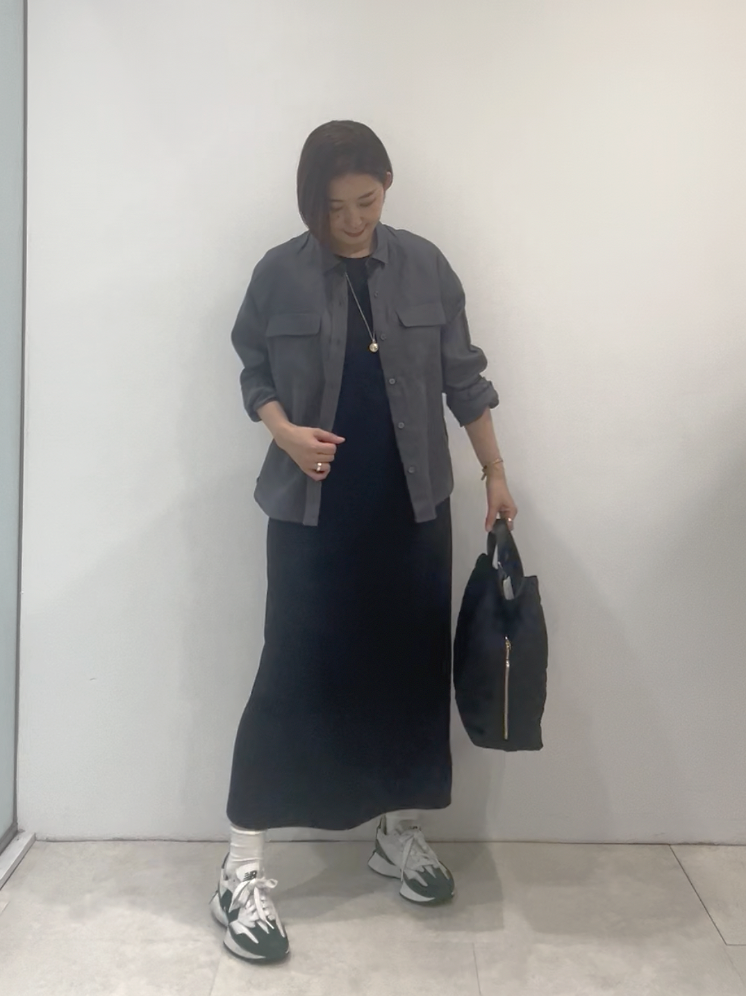 まどかさんの「UNTITLED｜【古畑星夏さん着用/接触冷感】ドライタッチシャツ」を使ったコーディネート
