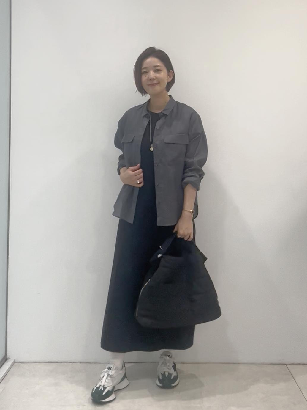 まどかさんの「UNTITLED｜【古畑星夏さん着用/接触冷感】ドライタッチシャツ」を使ったコーディネート