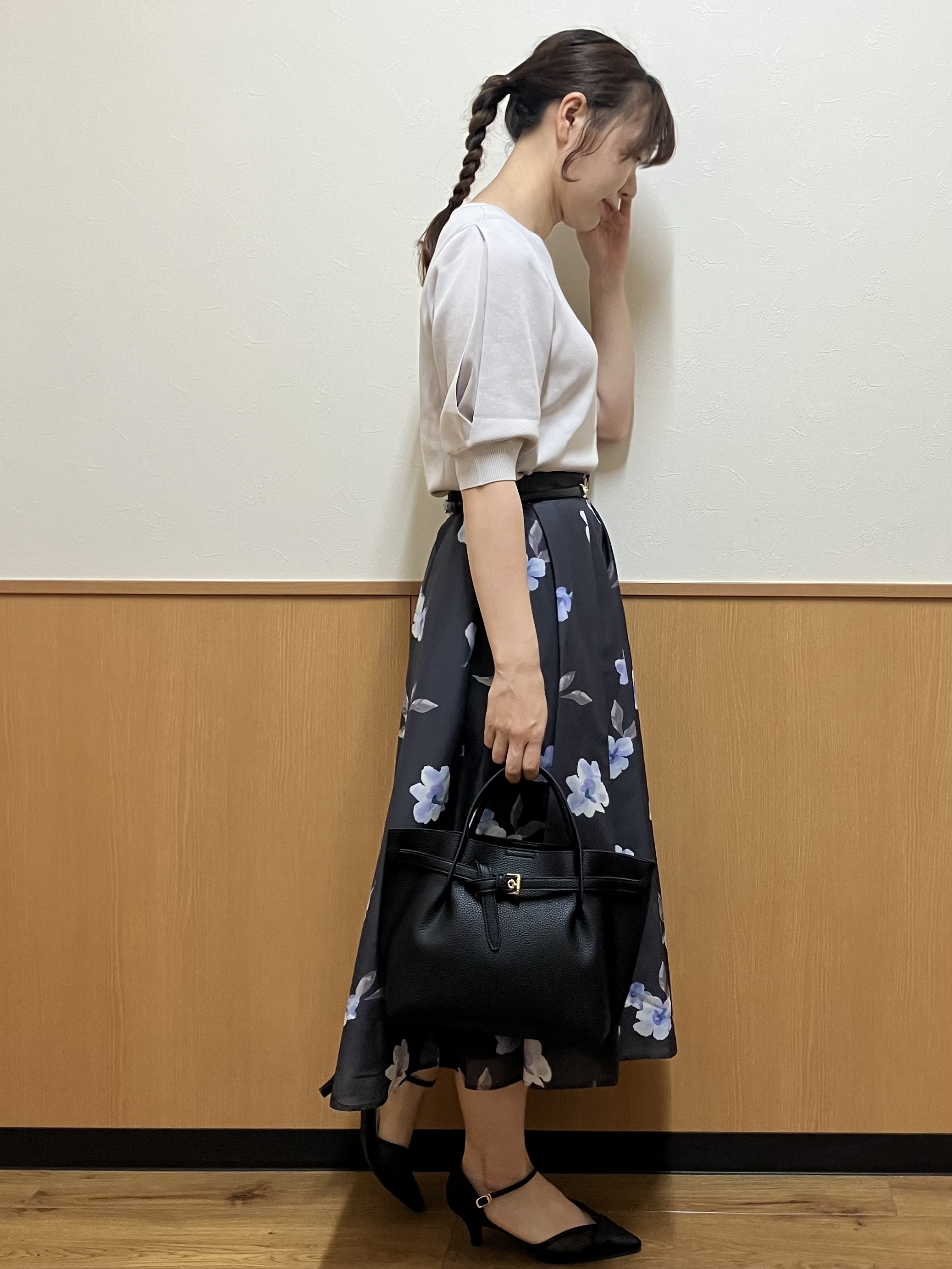 MAYUKIさんの「index｜【接触冷感】クールタッチラップスリーブニット《UVケア／洗濯機OK／XS～3L／9col》」を使ったコーディネート