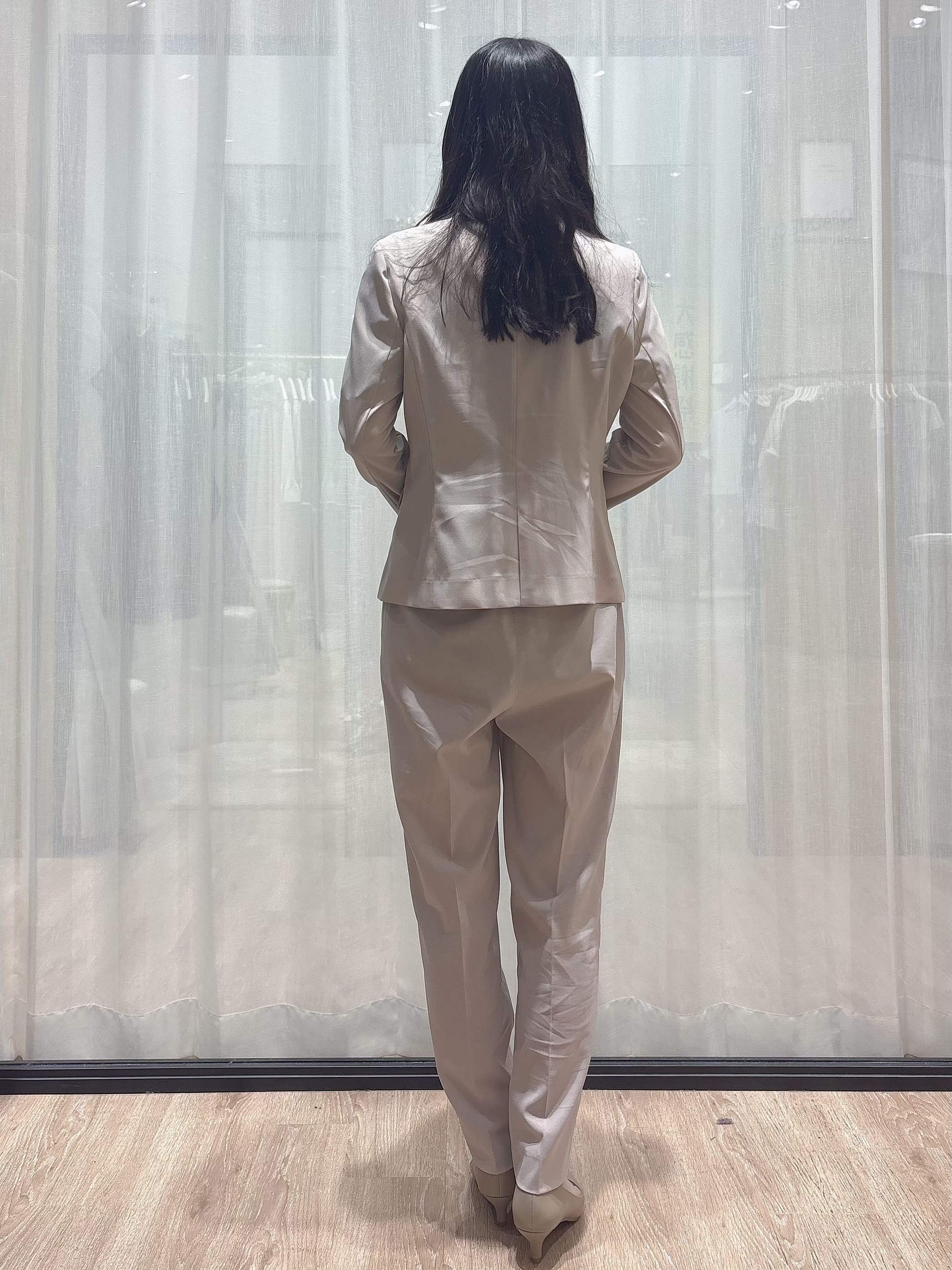 ぞうげさんの「OPAQUE.CLIP｜【接触冷感／吸水速乾】セットアップ対応ストレッチテーラードジャケット《イージーアイロン／洗濯機OK／」を使ったコーディネート