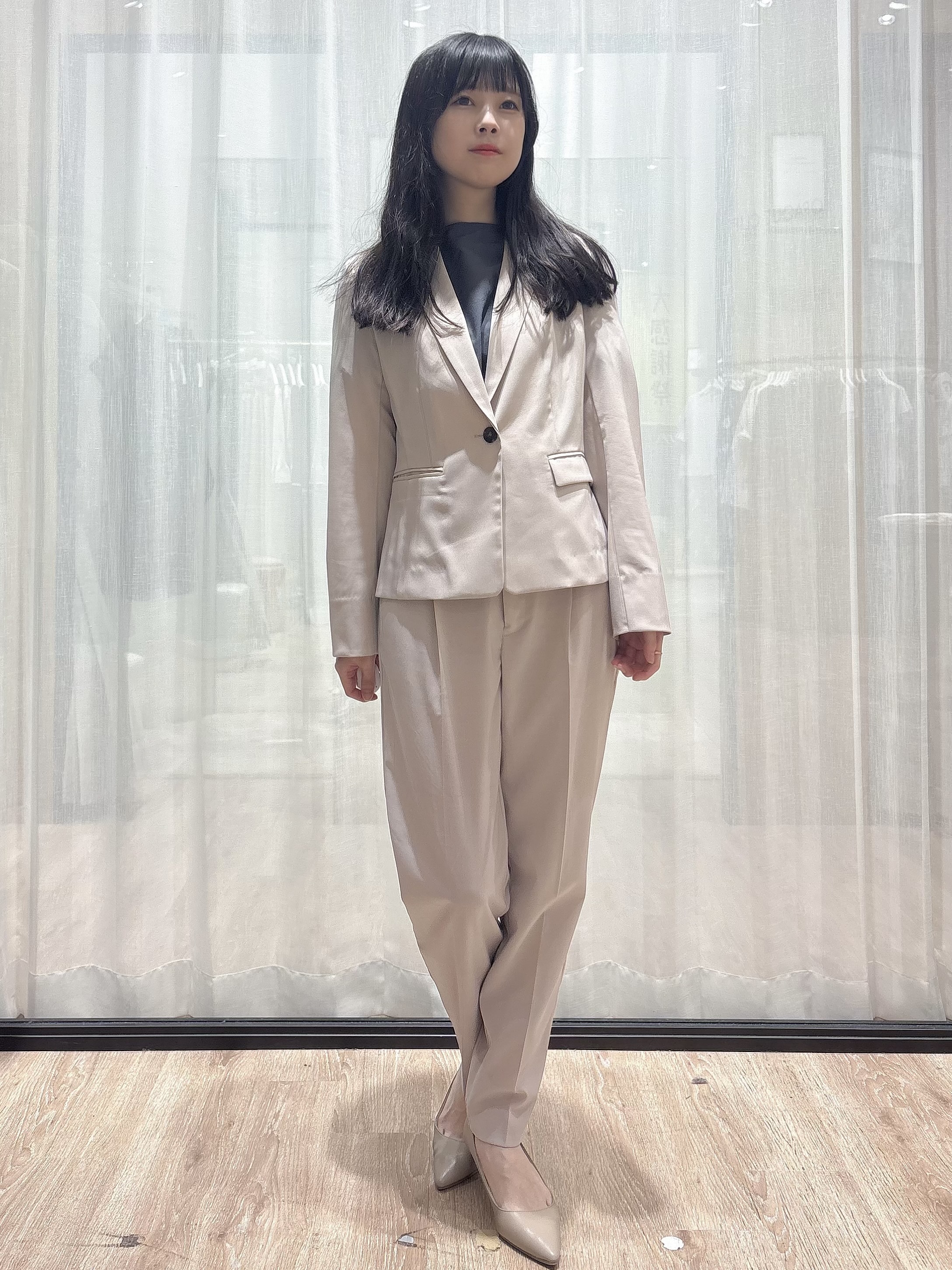ぞうげさんの「OPAQUE.CLIP｜【接触冷感／吸水速乾】セットアップ対応ストレッチテーラードジャケット《イージーアイロン／洗濯機OK／」を使ったコーディネート