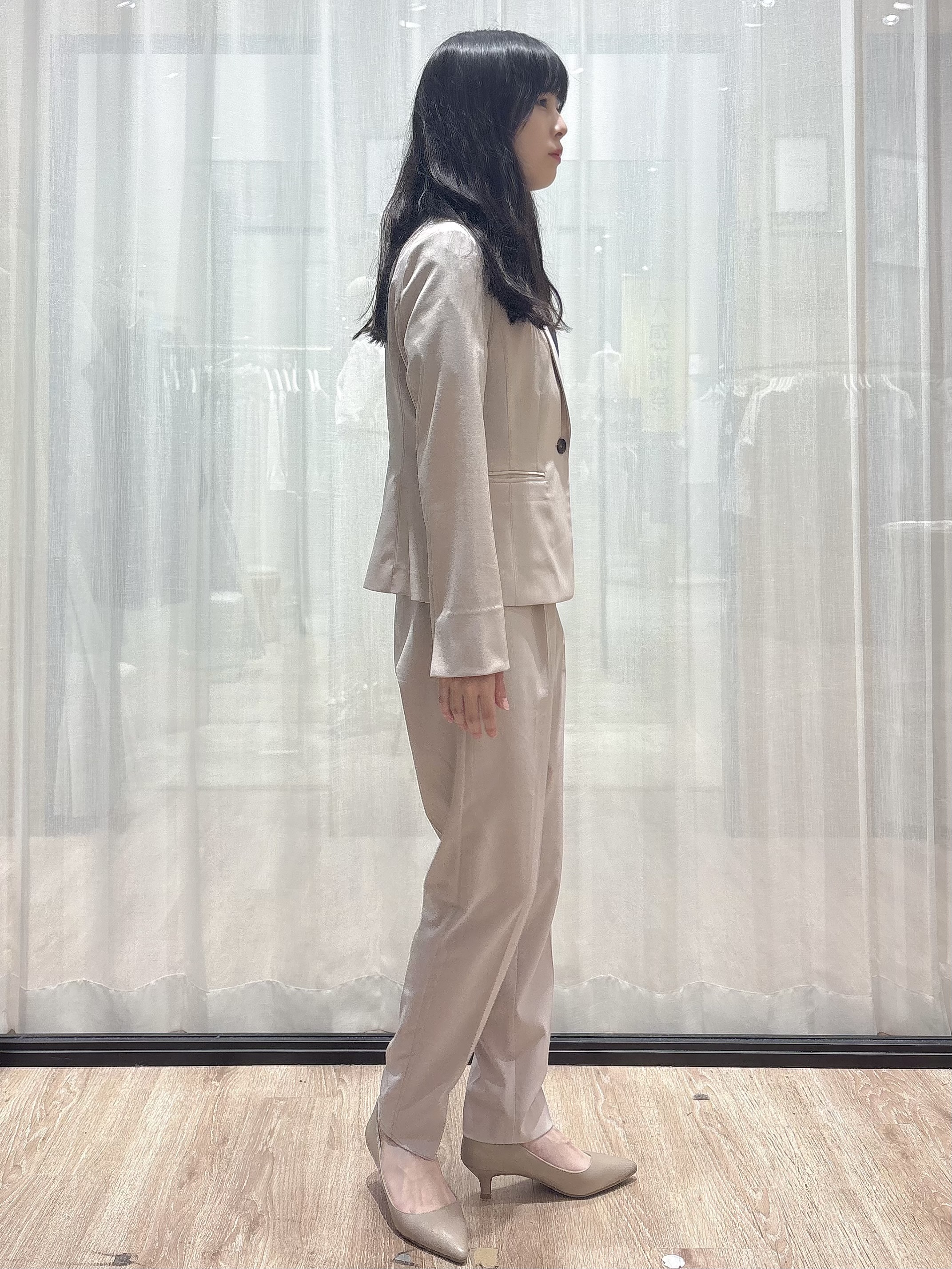 ぞうげさんの「OPAQUE.CLIP｜【接触冷感／吸水速乾】セットアップ対応ストレッチテーラードジャケット《イージーアイロン／洗濯機OK／」を使ったコーディネート