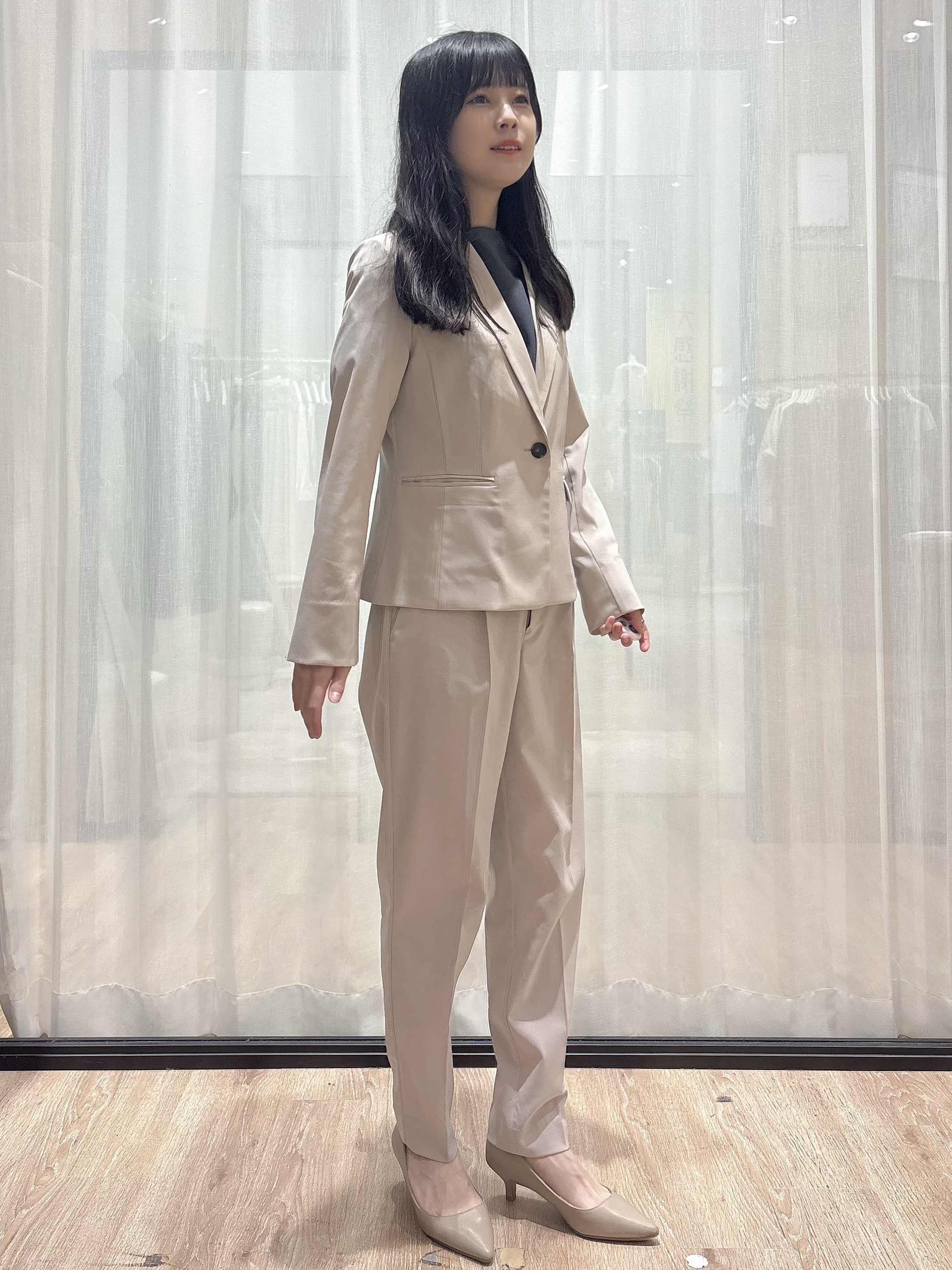 ぞうげさんの「OPAQUE.CLIP｜【接触冷感／吸水速乾】セットアップ対応ストレッチテーラードジャケット《イージーアイロン／洗濯機OK／」を使ったコーディネート