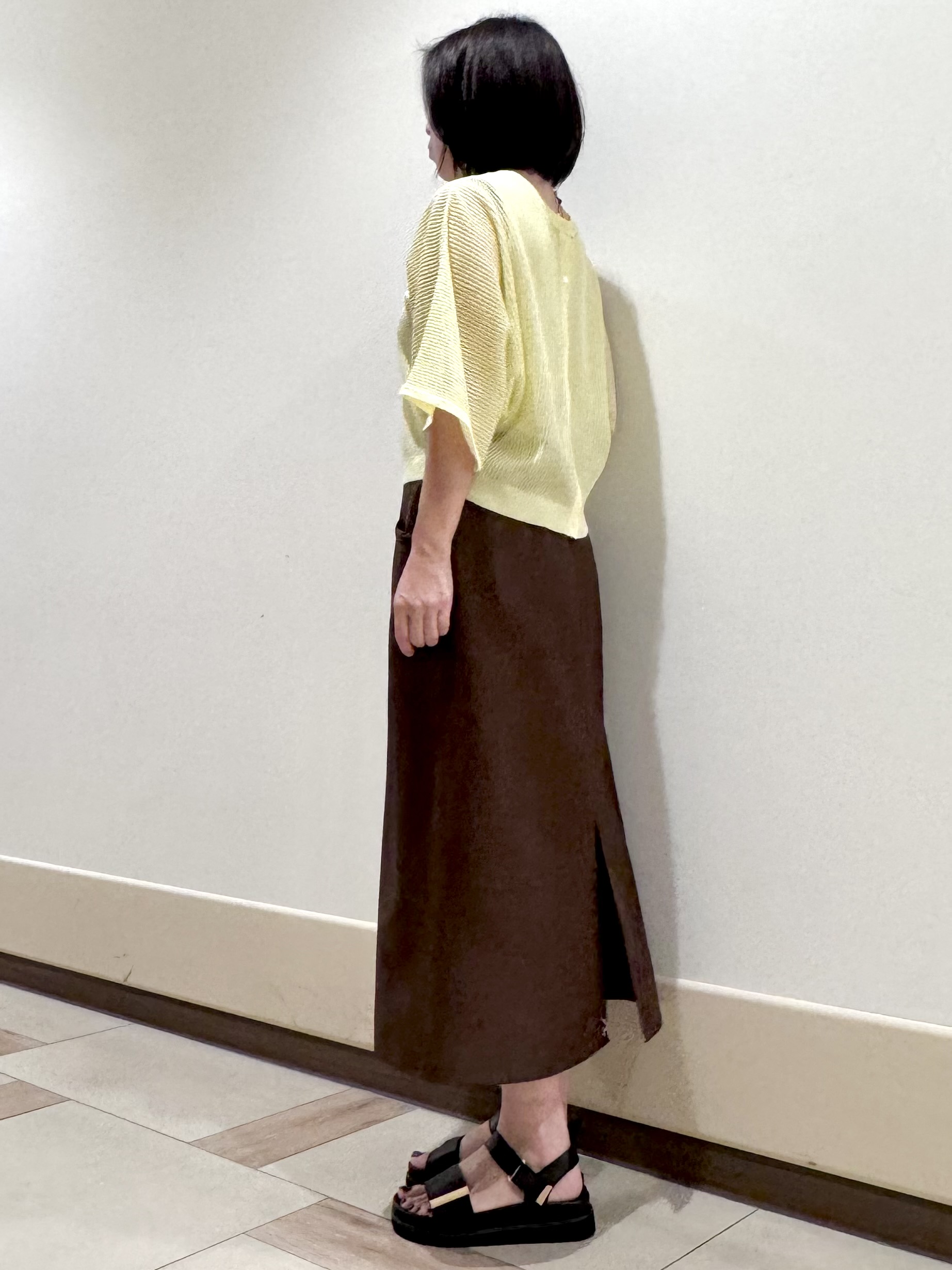 kaeさんの「Reflect｜【前後2WAY】オフボディ リラクシーニット」を使ったコーディネート