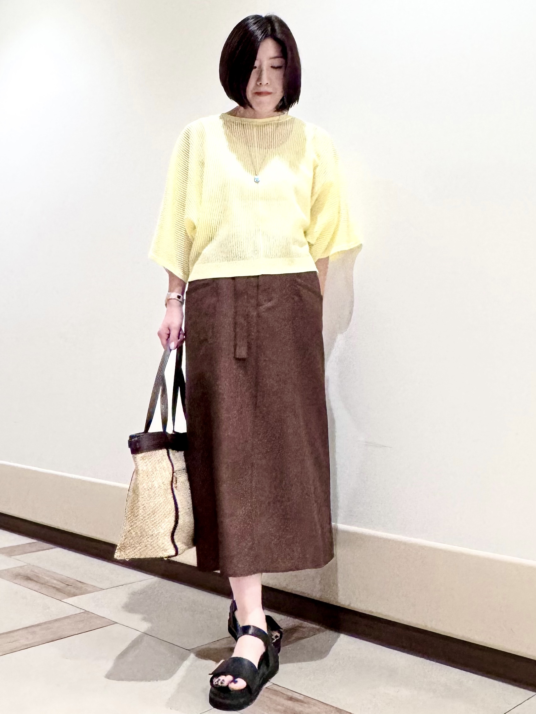 kaeさんの「Reflect｜【前後2WAY】オフボディ リラクシーニット」を使ったコーディネート