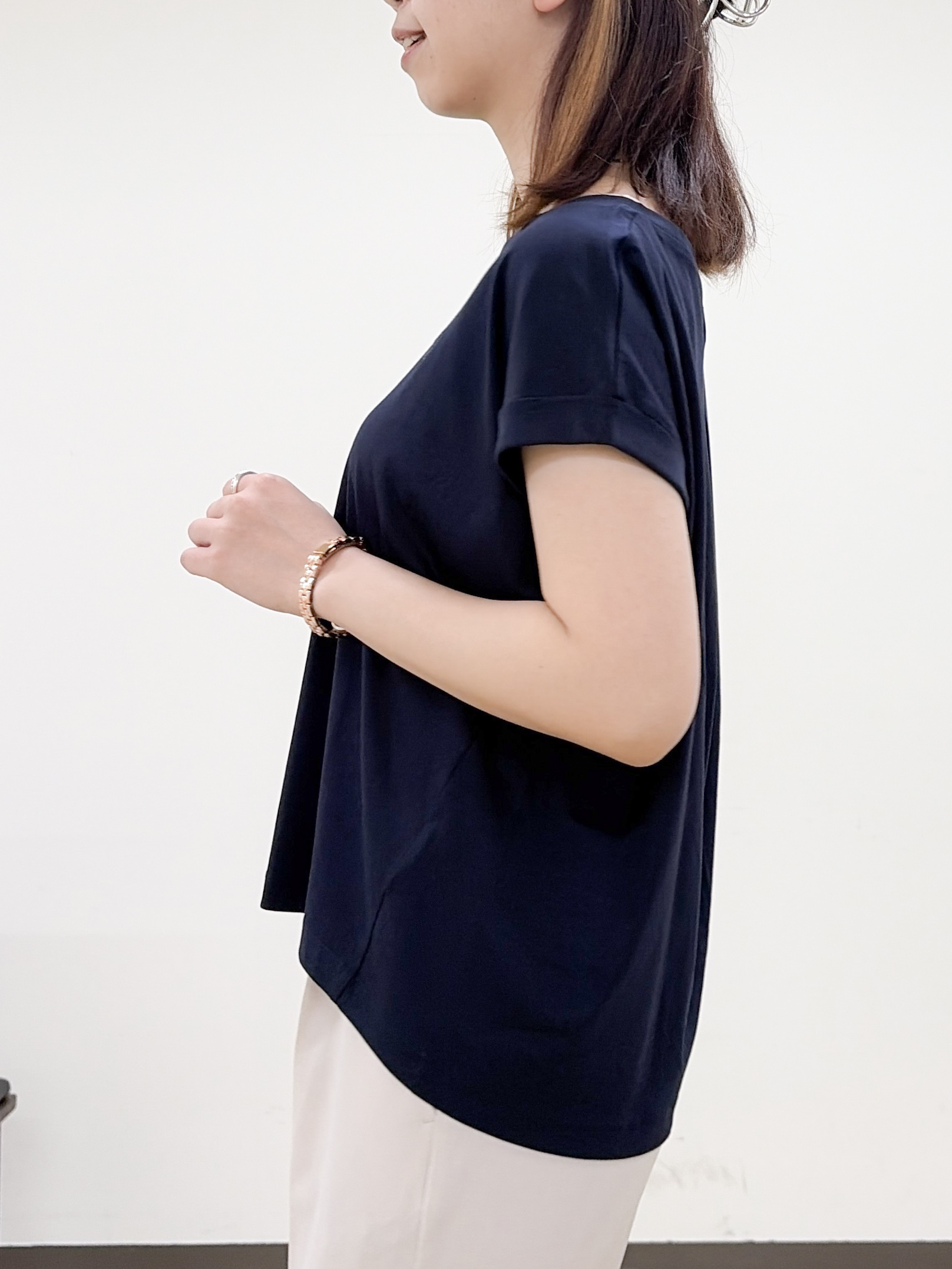 yurinaさんの「index｜《再入荷》ダブルブレストテーラードジャケット【接触冷感／吸水速乾／イージーアイロン／防シワ／洗濯機O」を使ったコーディネート