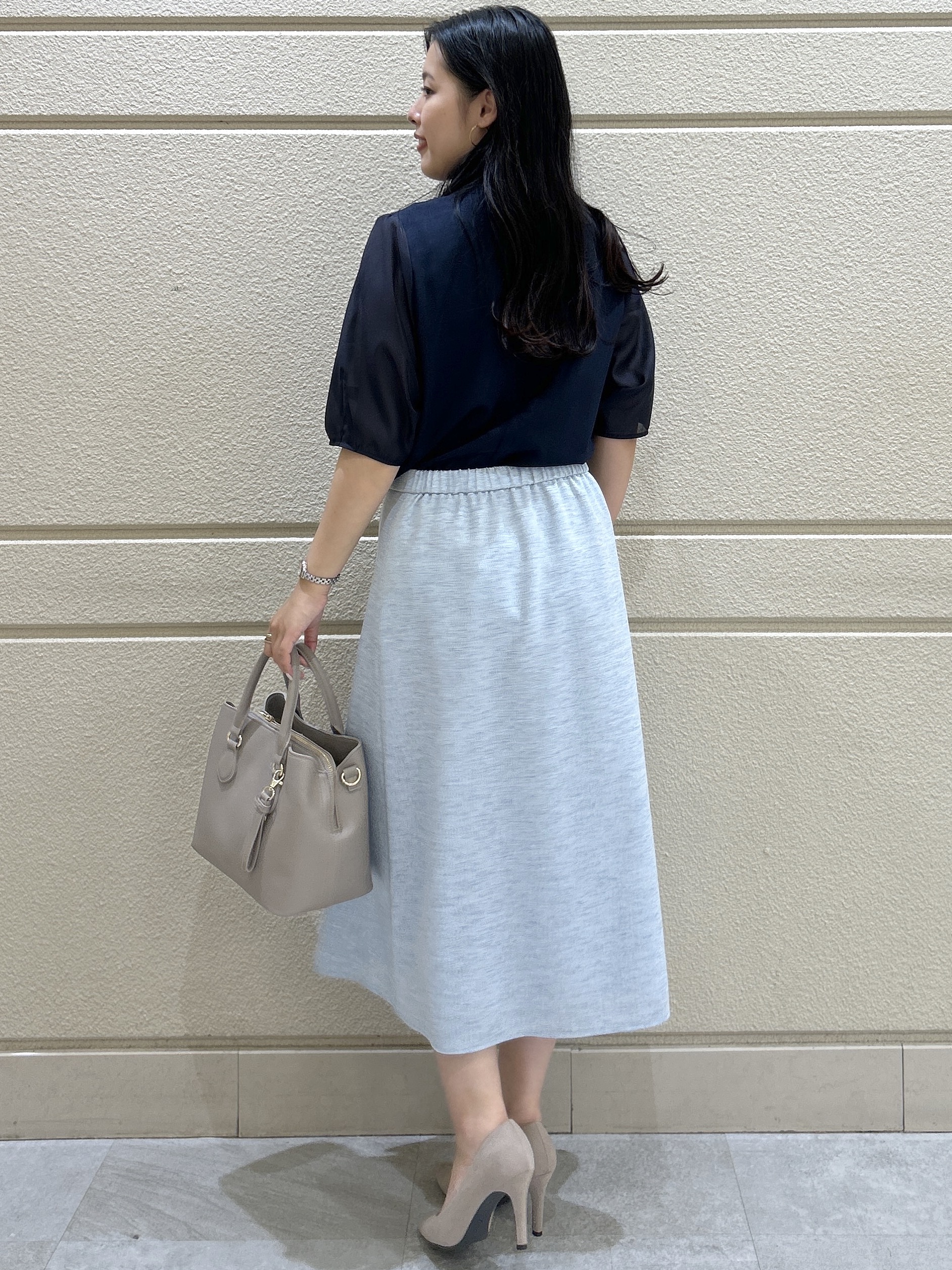 Momokaさんの「COUP DE CHANCE｜【手洗い可／日本製】袖シアーパフスリーブ ブラウス」を使ったコーディネート