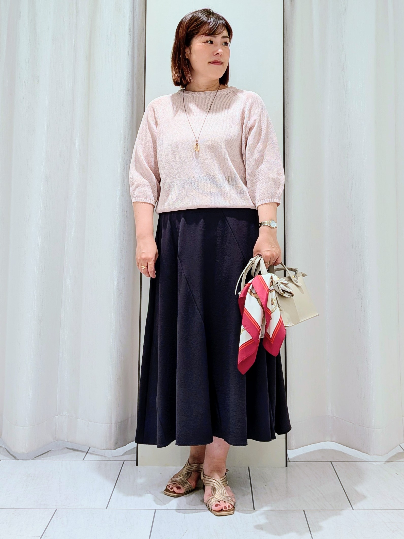 Onumaさんの「UNTITLED｜【洗える/ゆったり】クルーネックドライニット」を使ったコーディネート