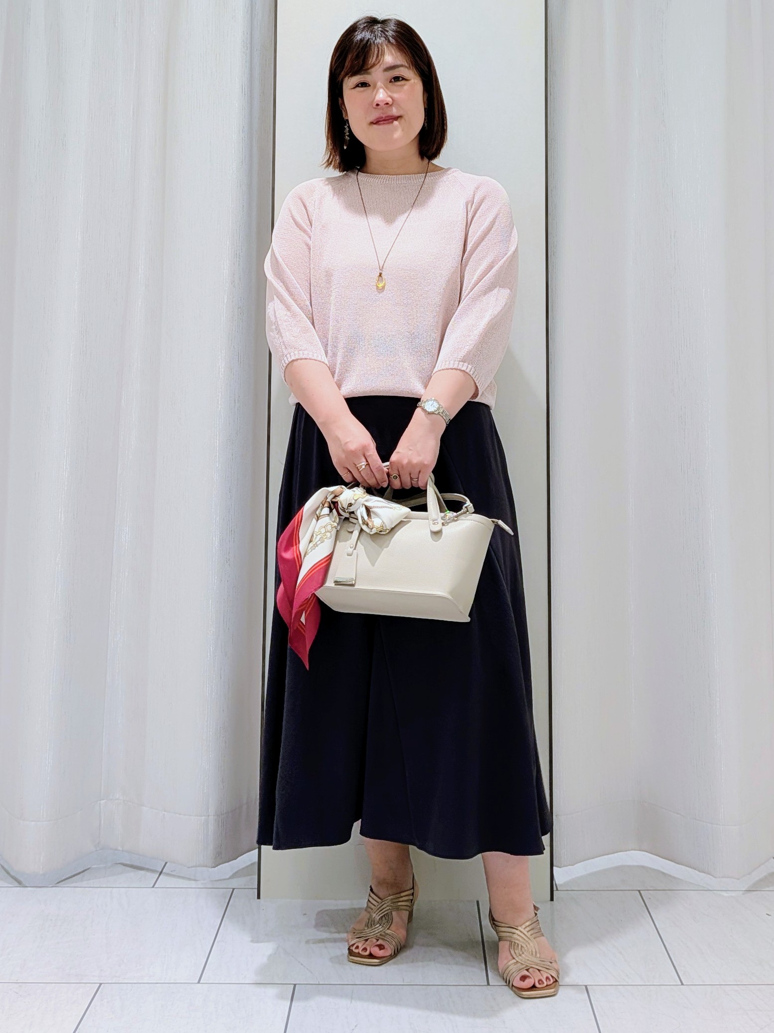 Onumaさんの「UNTITLED｜【洗える/ゆったり】クルーネックドライニット」を使ったコーディネート