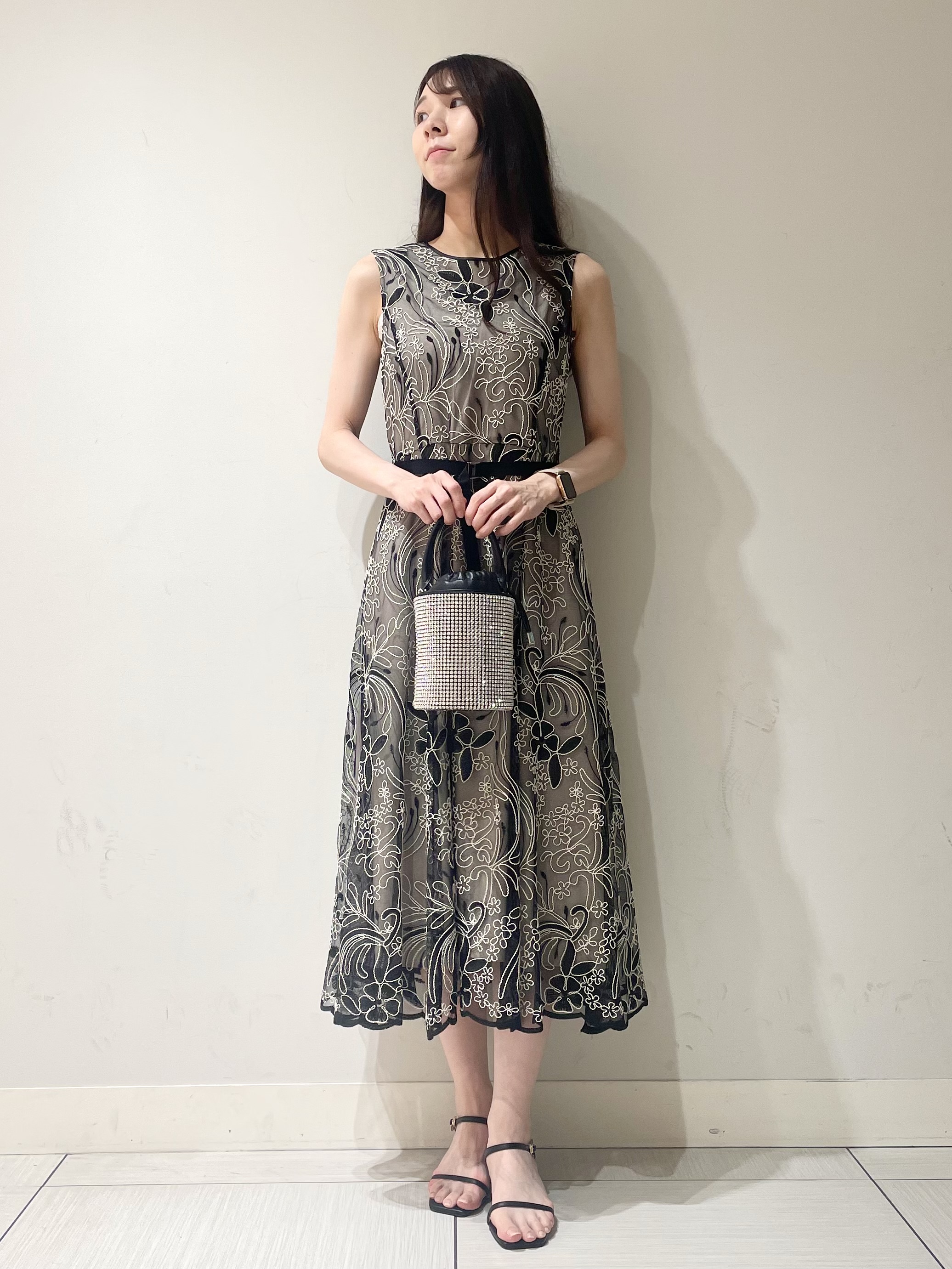 ことさんの「DRESSTERIOR｜シアーコードレース ドレス」を使ったコーディネート