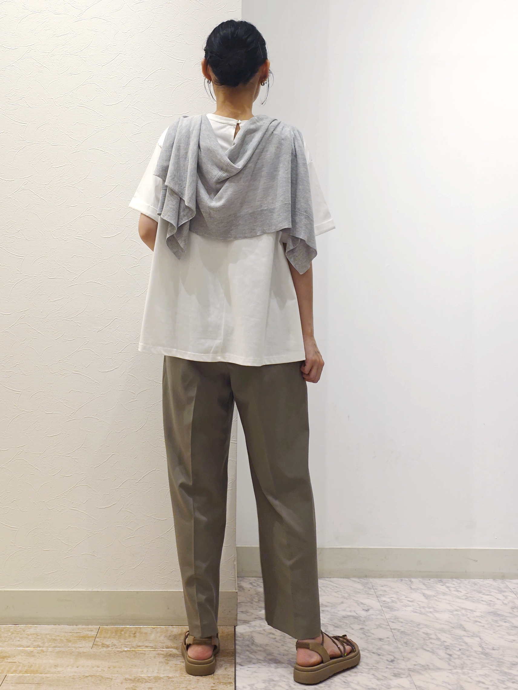 ケイさんの「grove｜【遮熱／吸水速乾／接触冷感／UVカット】フレアシルエットTシャツ」を使ったコーディネート