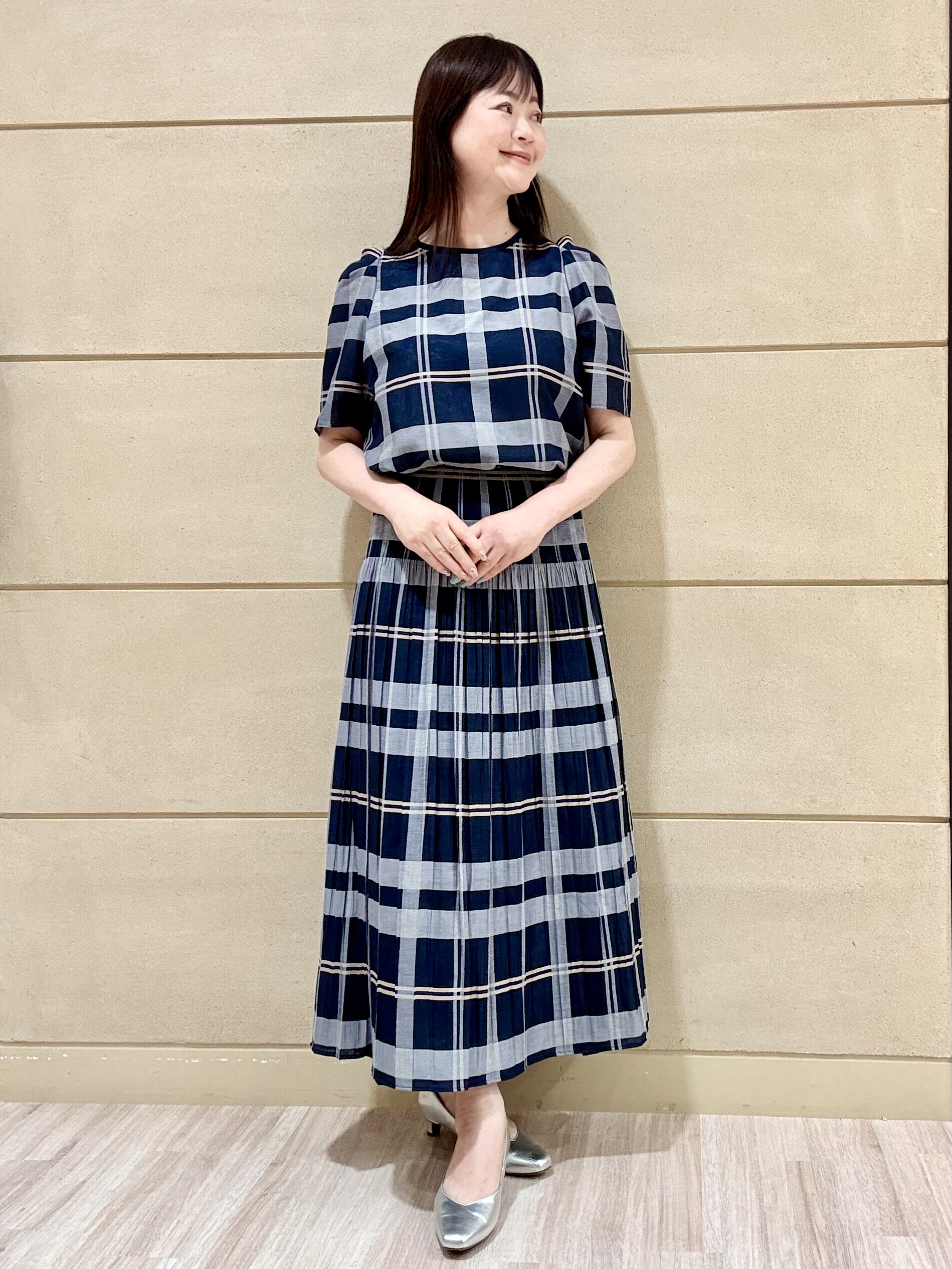 Marさんの「Reflect｜【UVカット／接触冷感／吸水速乾】フレアスリーブペプラムカットソー」を使ったコーディネート